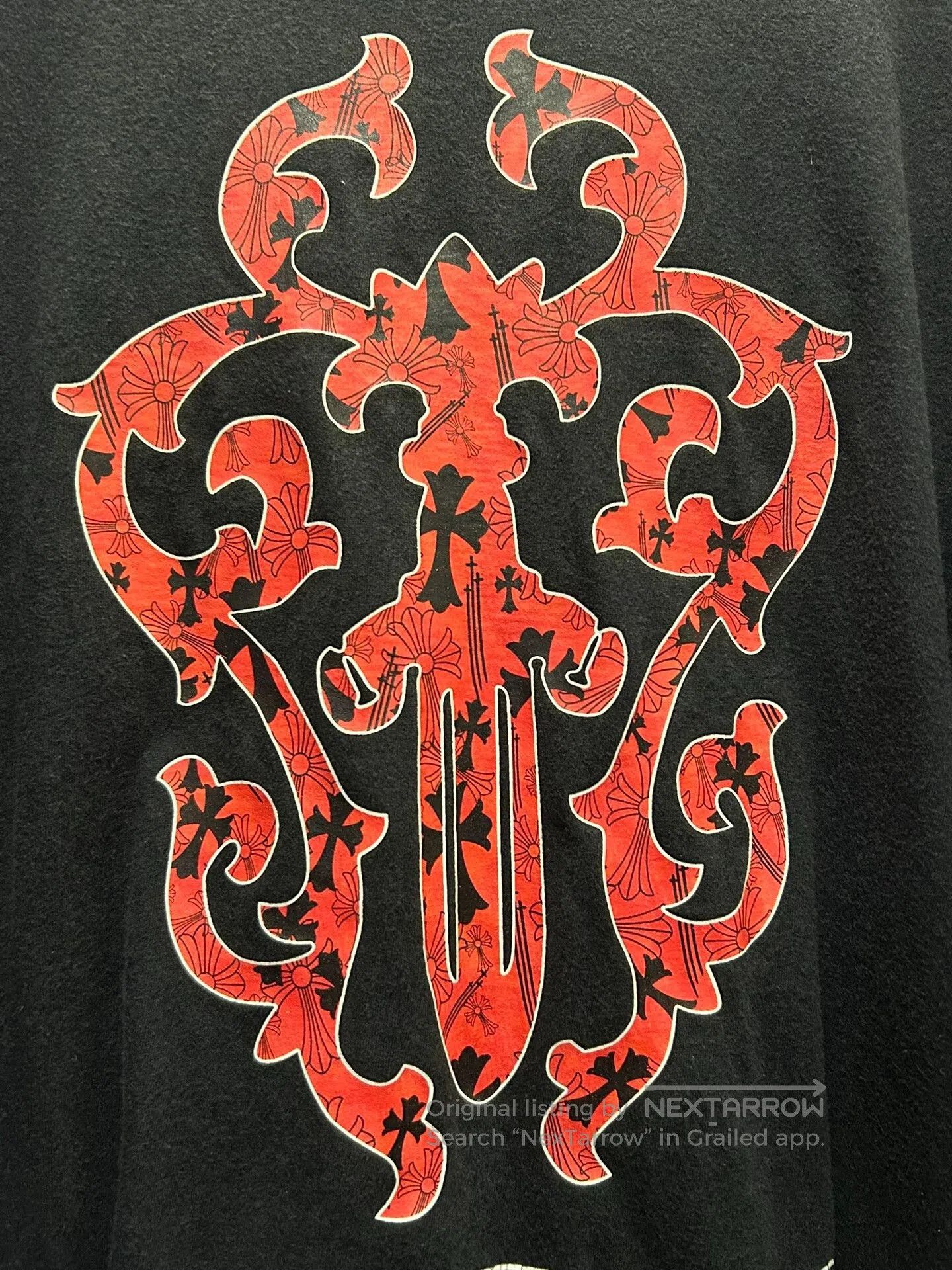 Chrome Hearts Chrome Hearts Red Sword Vine T-Shirt. Size US XXL / EU 58 / 5 - 2 Thumbnail