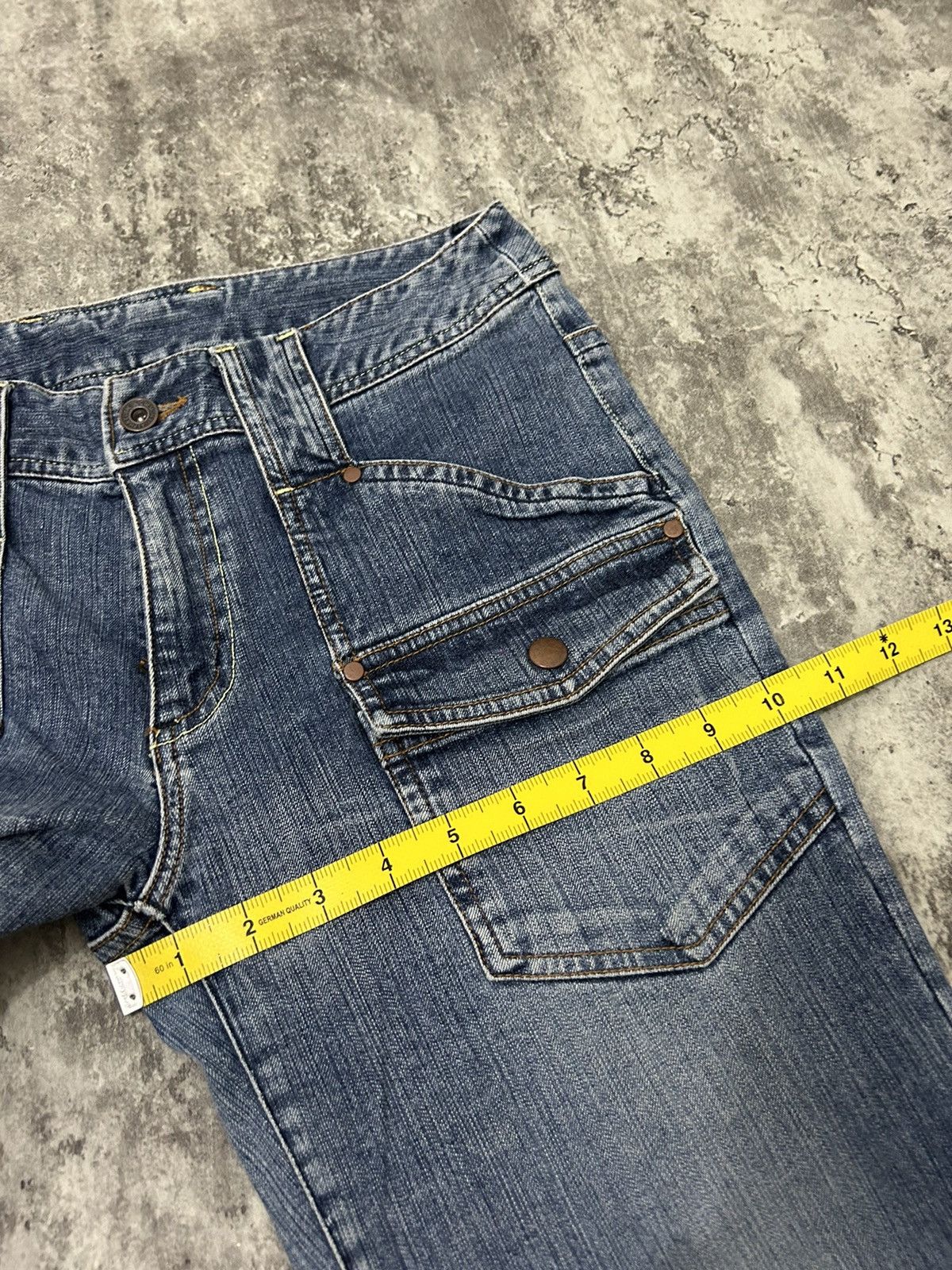 Vintage Alpha Cubic Pocket Flare Jeans