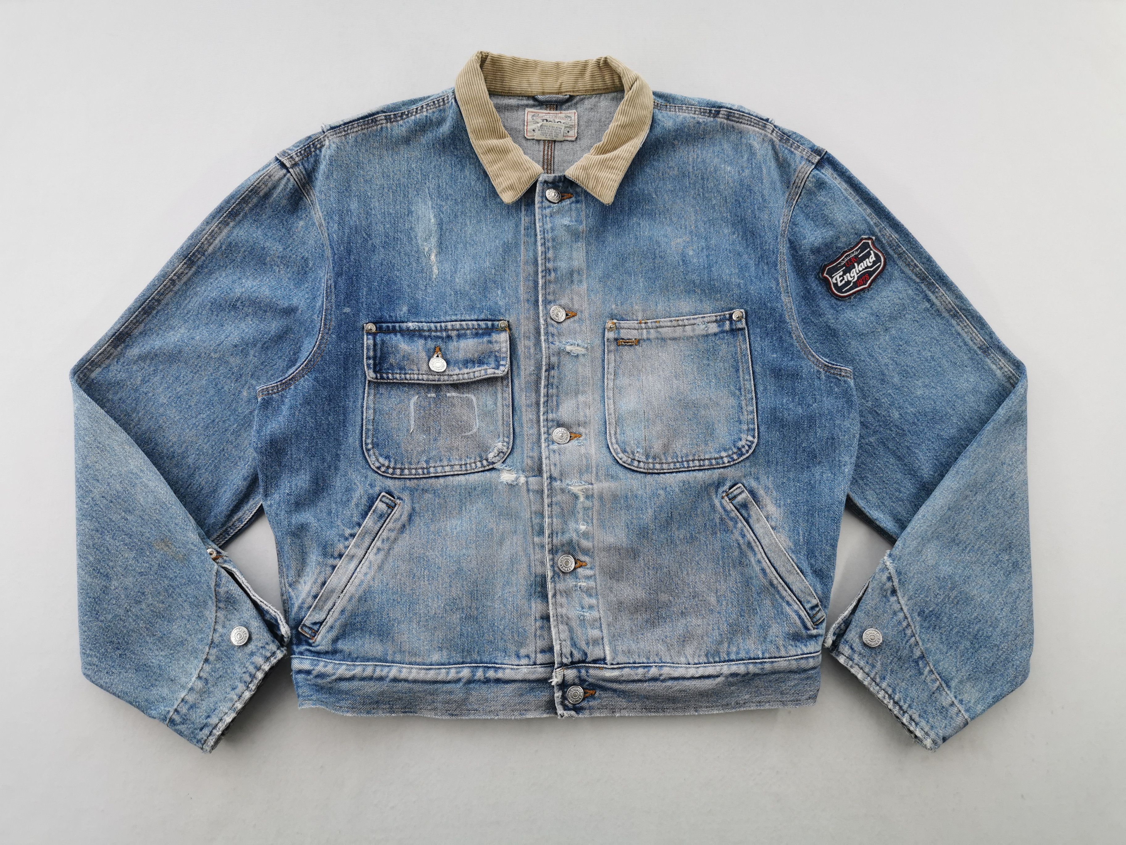 Polo Ralph Lauren Vintage 90's Polo Ralph Lauren Dungaress Denim Jacket Size US L / EU 52-54 / 3 - 3 Thumbnail