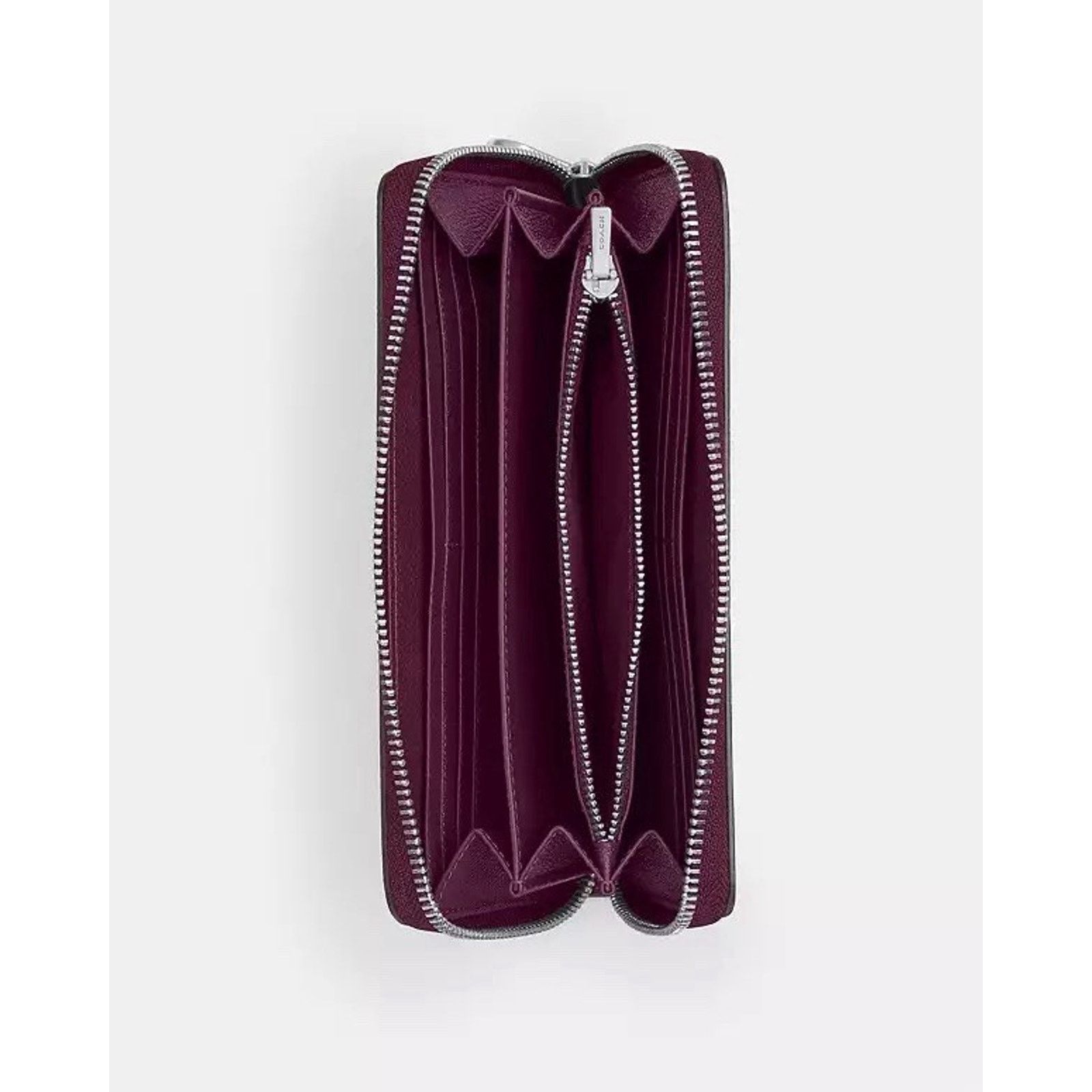 Coach NWT Coach Long Zip Around Wallet leather C3441 Silver plum Size ONE SIZE - 7 Thumbnail
