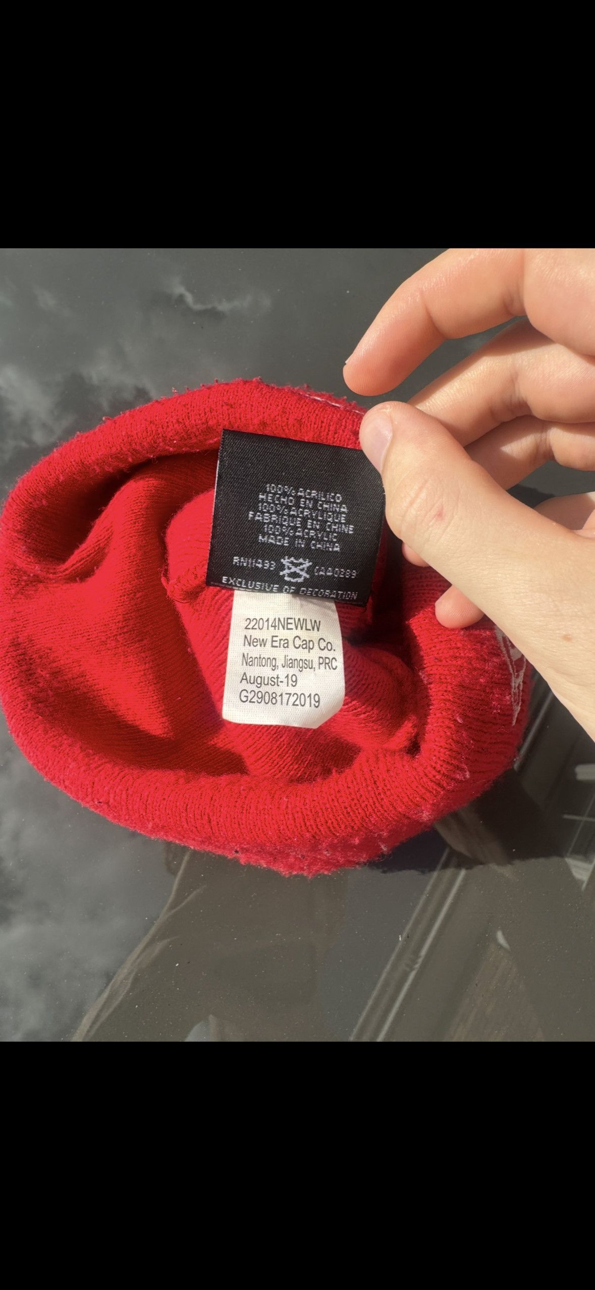 Supreme Supreme Bandana Box Logo New Era Beanie Red FW19 Size ONE SIZE - 5 Thumbnail