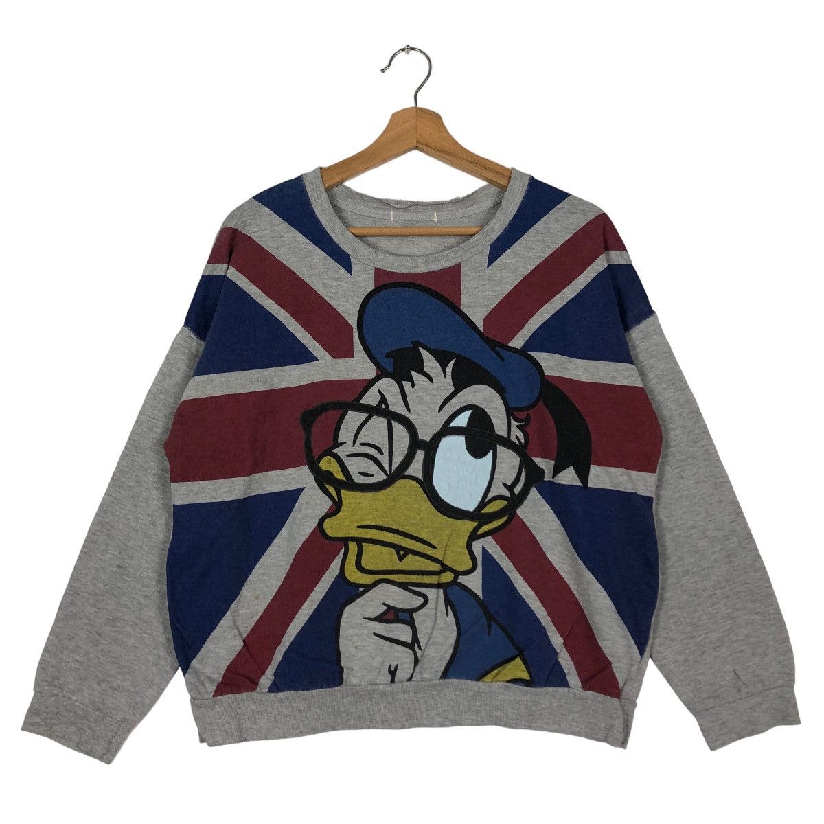 Cartoon Network 🔥Vintage Duck Disney Big Logo Sweatshirt Size US M / EU 48-50 / 2 - 2 Thumbnail