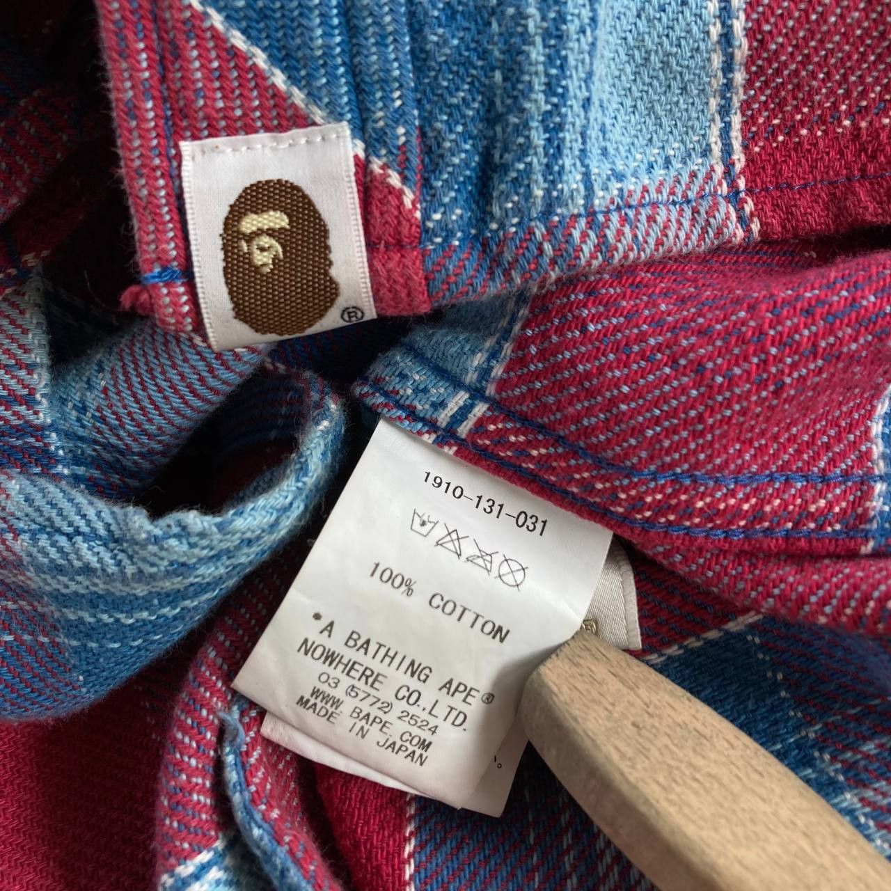 Bape Full Buttoned Flannel Check Hoodie Size US S / EU 44-46 / 1 - 10 Thumbnail
