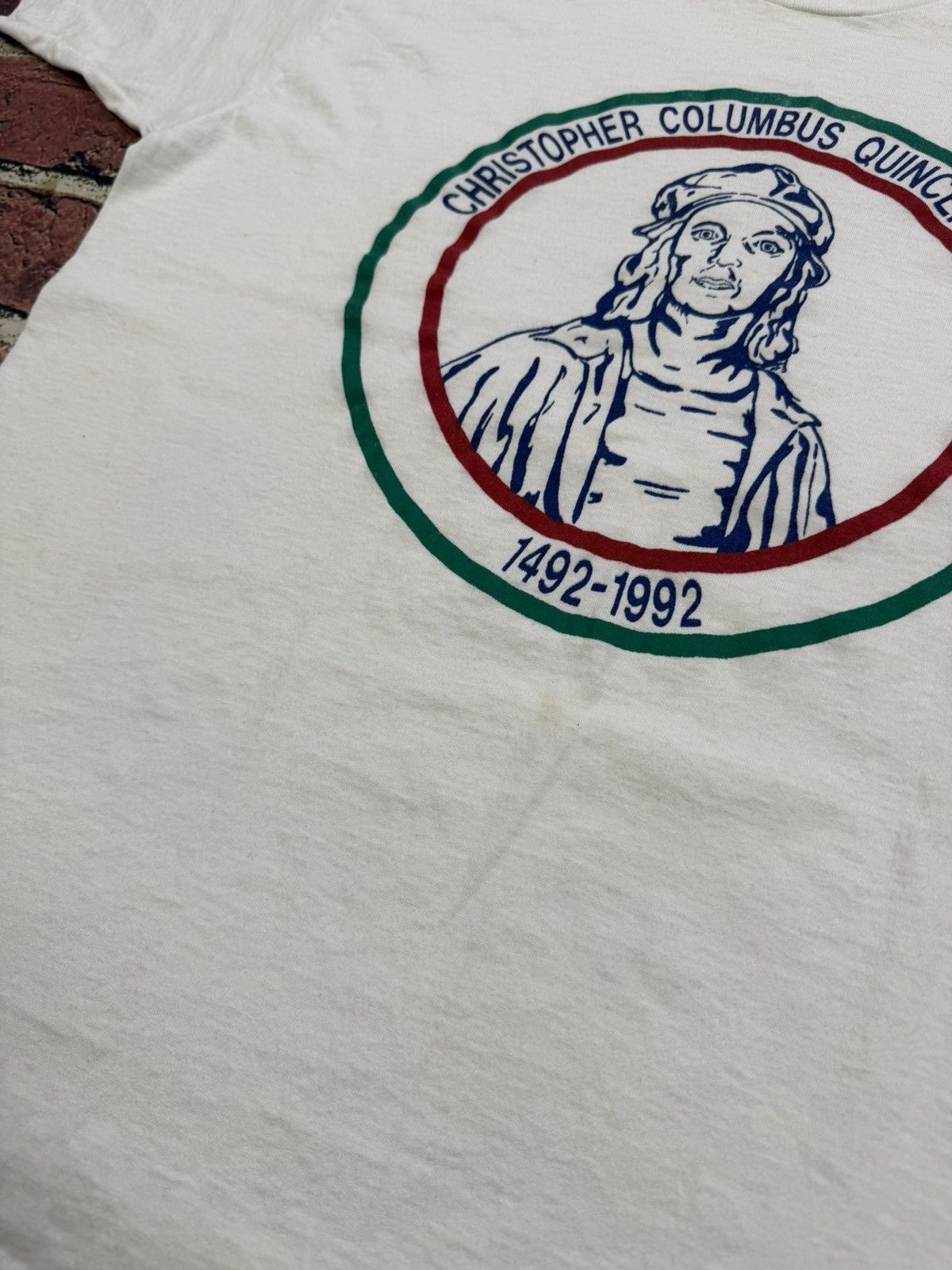 Vintage Vintage 1992 Christopher Columbus T Shirt Quincentenary Size US XL / EU 56 / 4 - 6 Thumbnail