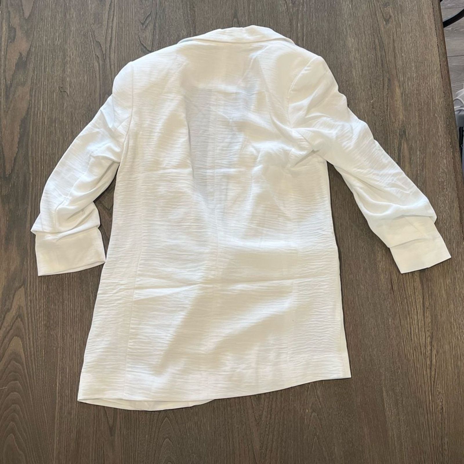 Guess Guess Womens White Long Line Blazer Jacket Size S Size S / US 4 / IT 40 - 7 Thumbnail