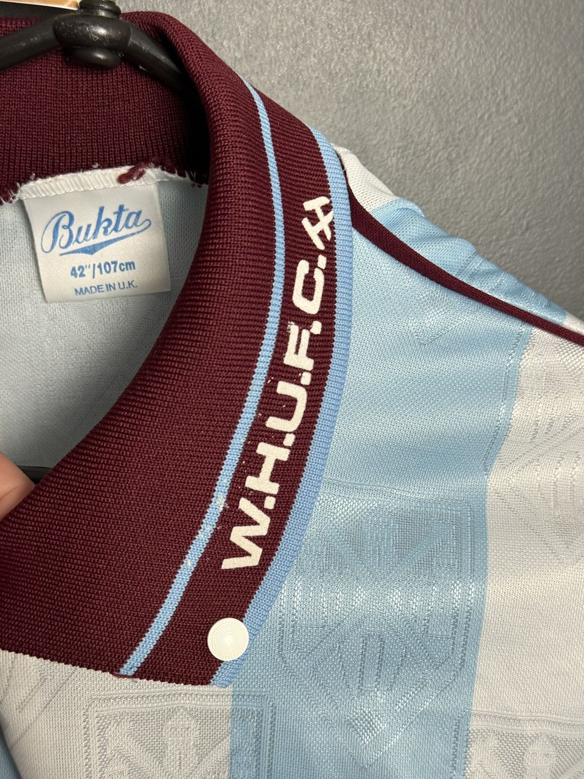 Other West Ham United 91/92 Away Football Jersey Size US L / EU 52-54 / 3 - 4 Thumbnail