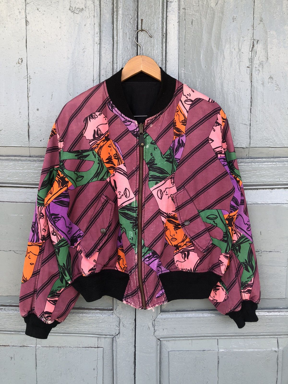 Issey Miyake × Tete Homme Tete homme Art reversible Bomber Jacket Size US L / EU 52-54 / 3 - 1 Thumbnail
