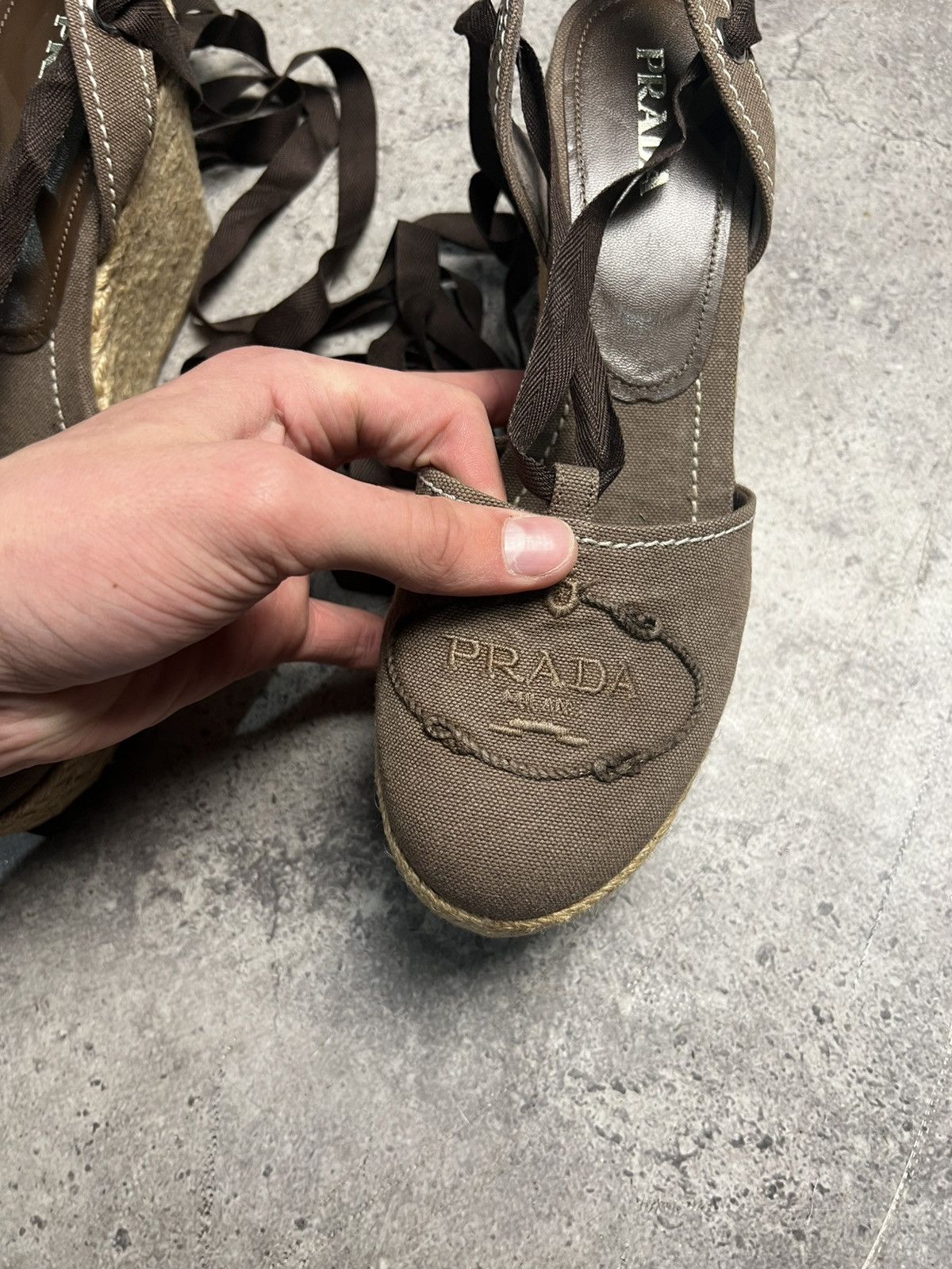Prada Rare Prada Heels espadrille Size US 10 / IT 40 - 3 Thumbnail
