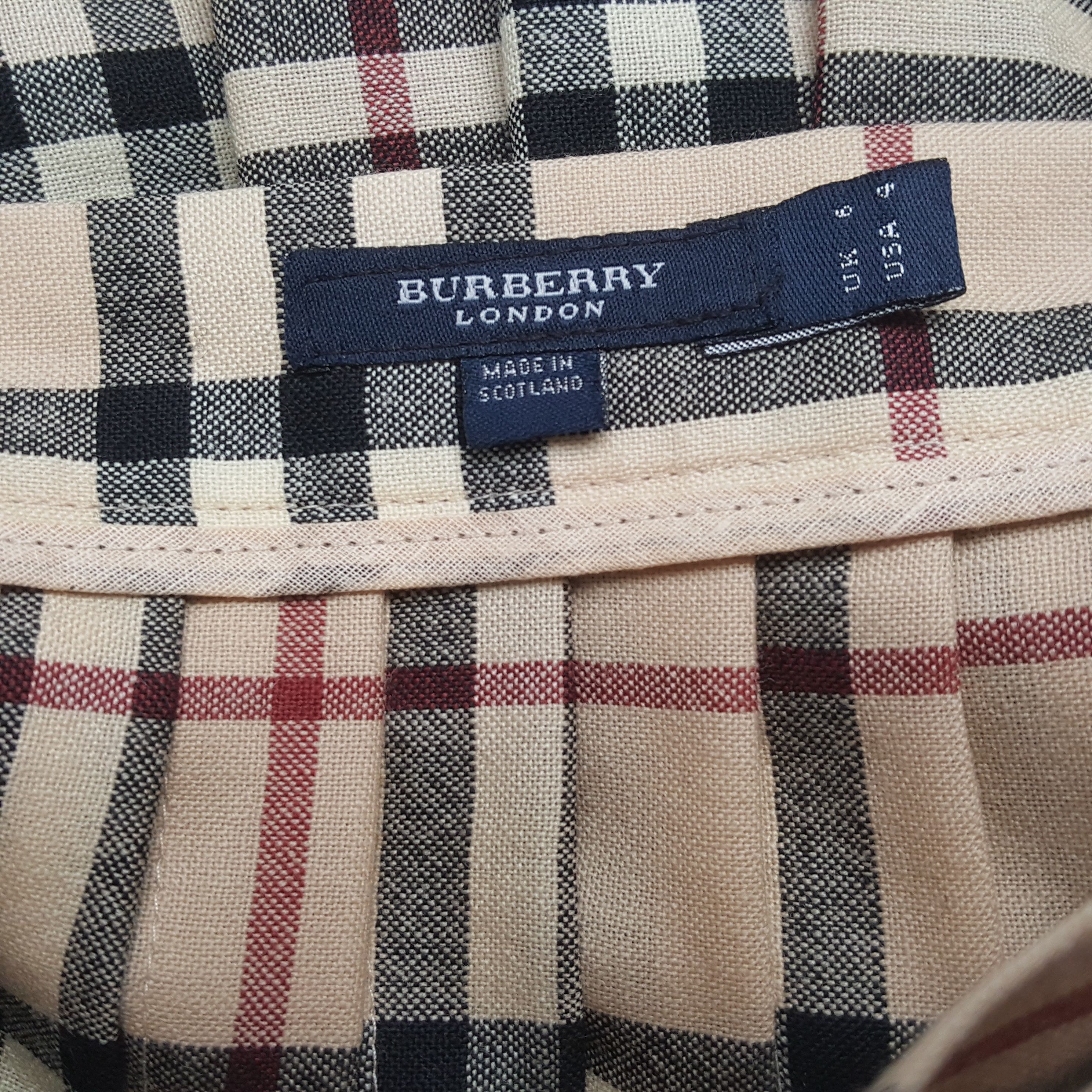 Burberry × Vintage Vintage BURBERRY LONDON Nova Check Design Skirt Size 22" - 8 Thumbnail