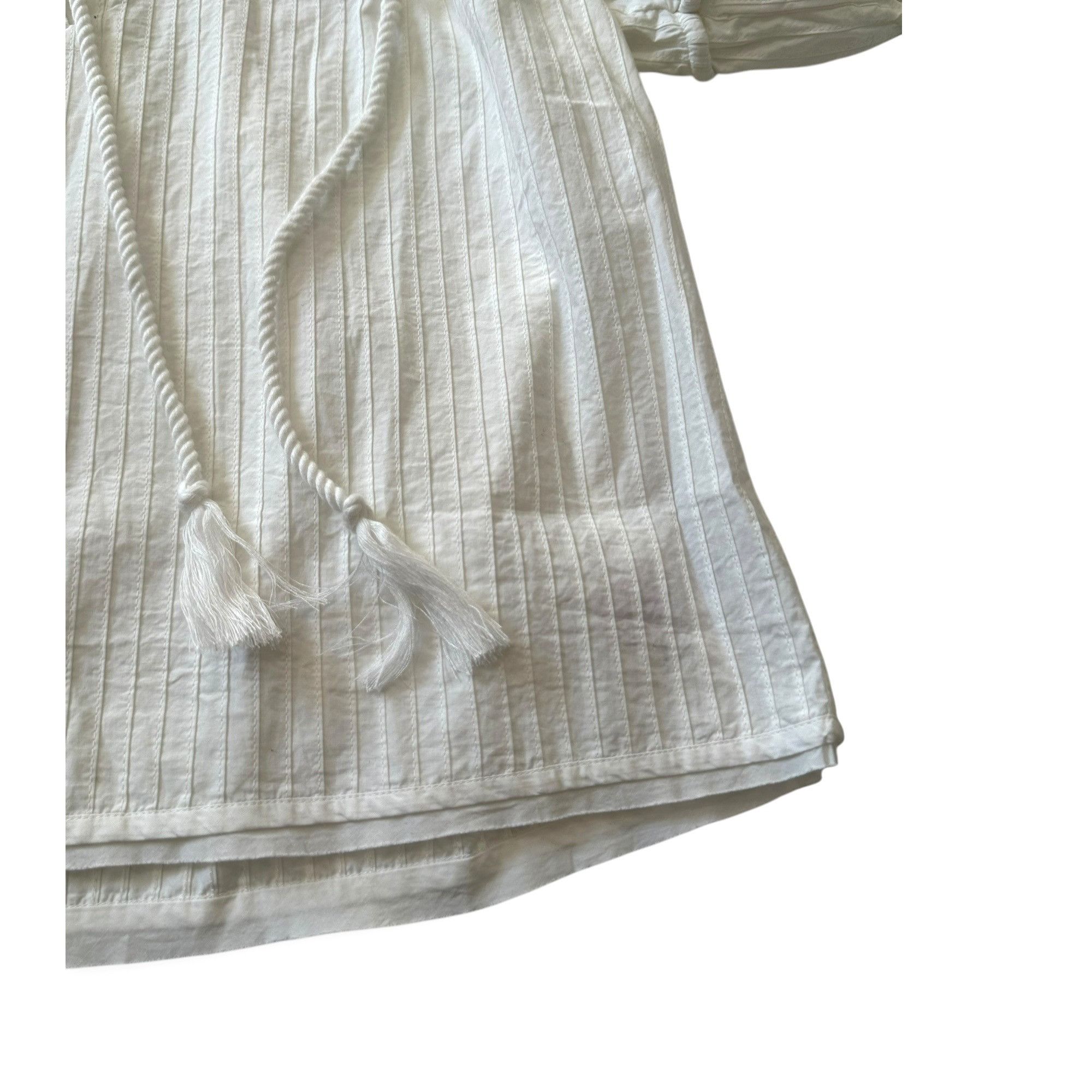 Ulla Johnson Ulla Johnson White Cotton Laurenza Blouse, puff sleeves, Siz Size XS / US 0-2 / IT 36-38 - 8 Thumbnail