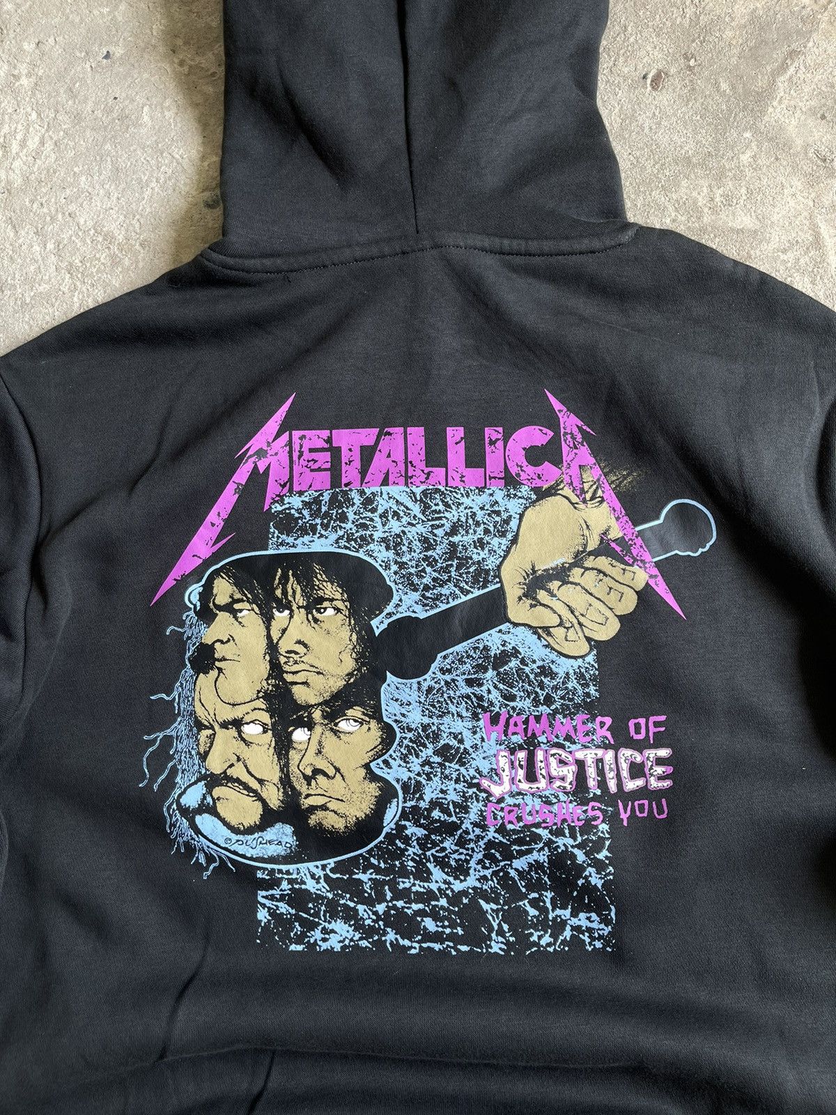 Metallica METALLICA Damaged Justice Y2k Rock Band Fleeced Hoodie Size US S / EU 44-46 / 1 - 9 Thumbnail