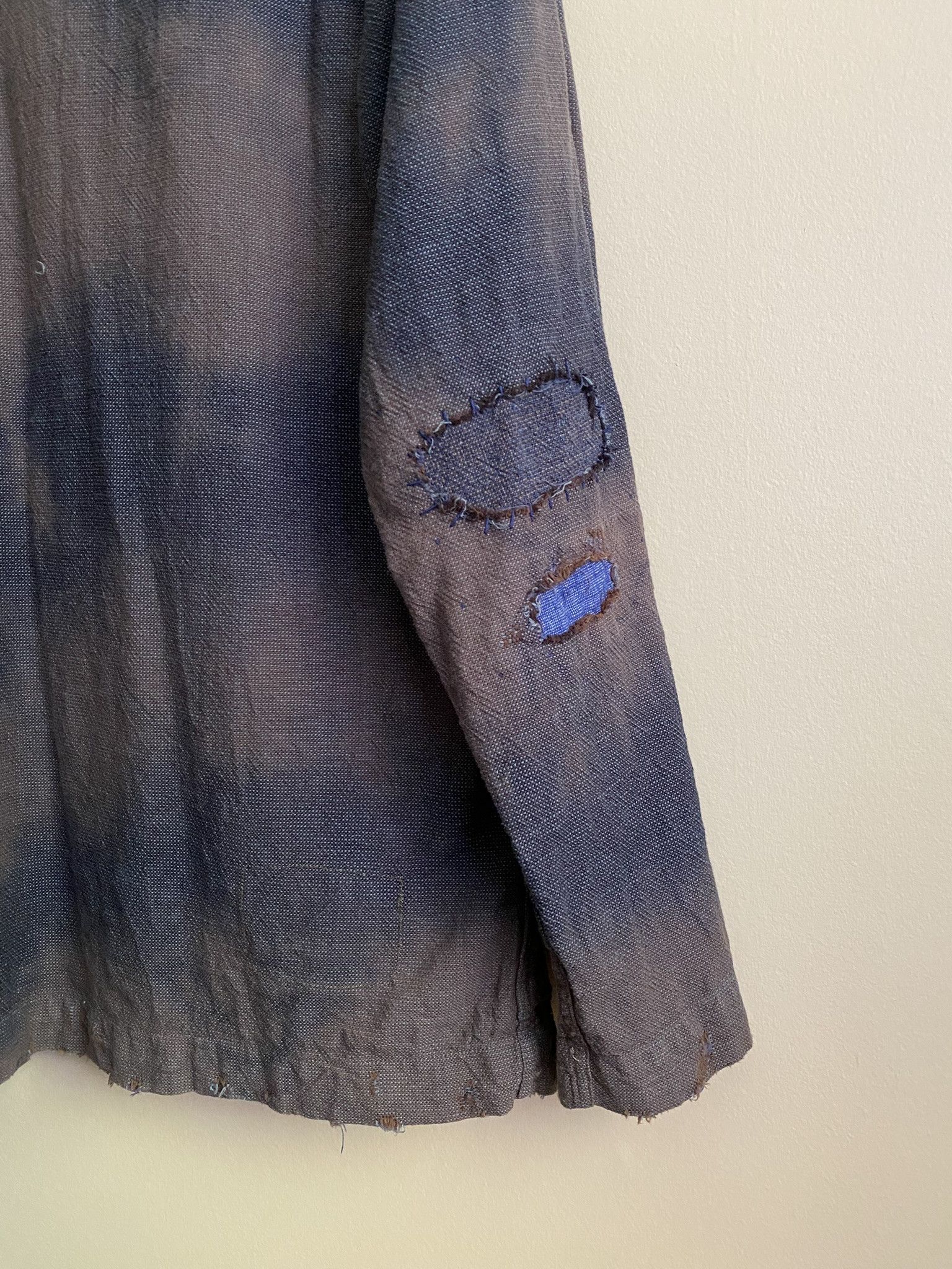 Universal Works Pincheck Dirty Mud-Indigo - Chore Jacket Size US M / EU 48-50 / 2 - 4 Thumbnail