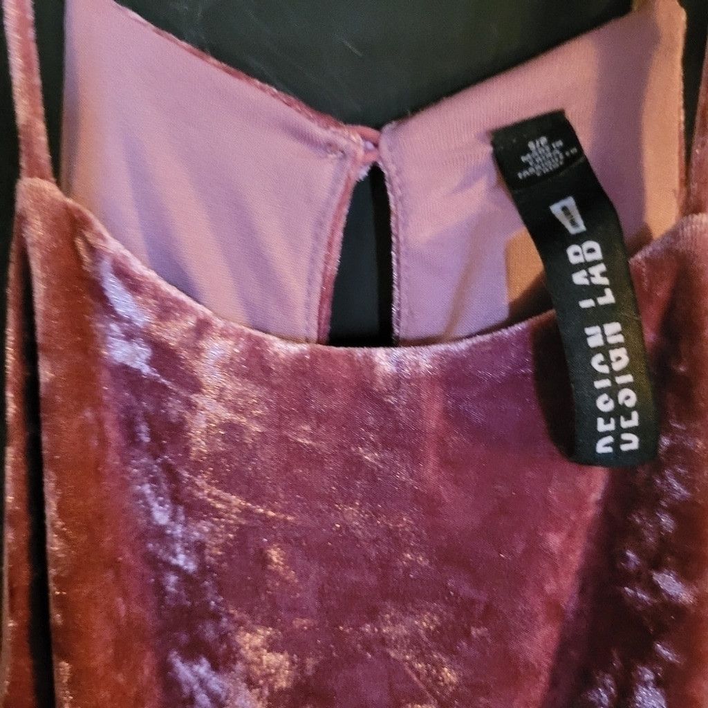 Lord & Taylor Lord & Taylor pink Velvet little dress, Size S/P, NWOT Size XXS / US 00 / IT 34 - 2 Thumbnail
