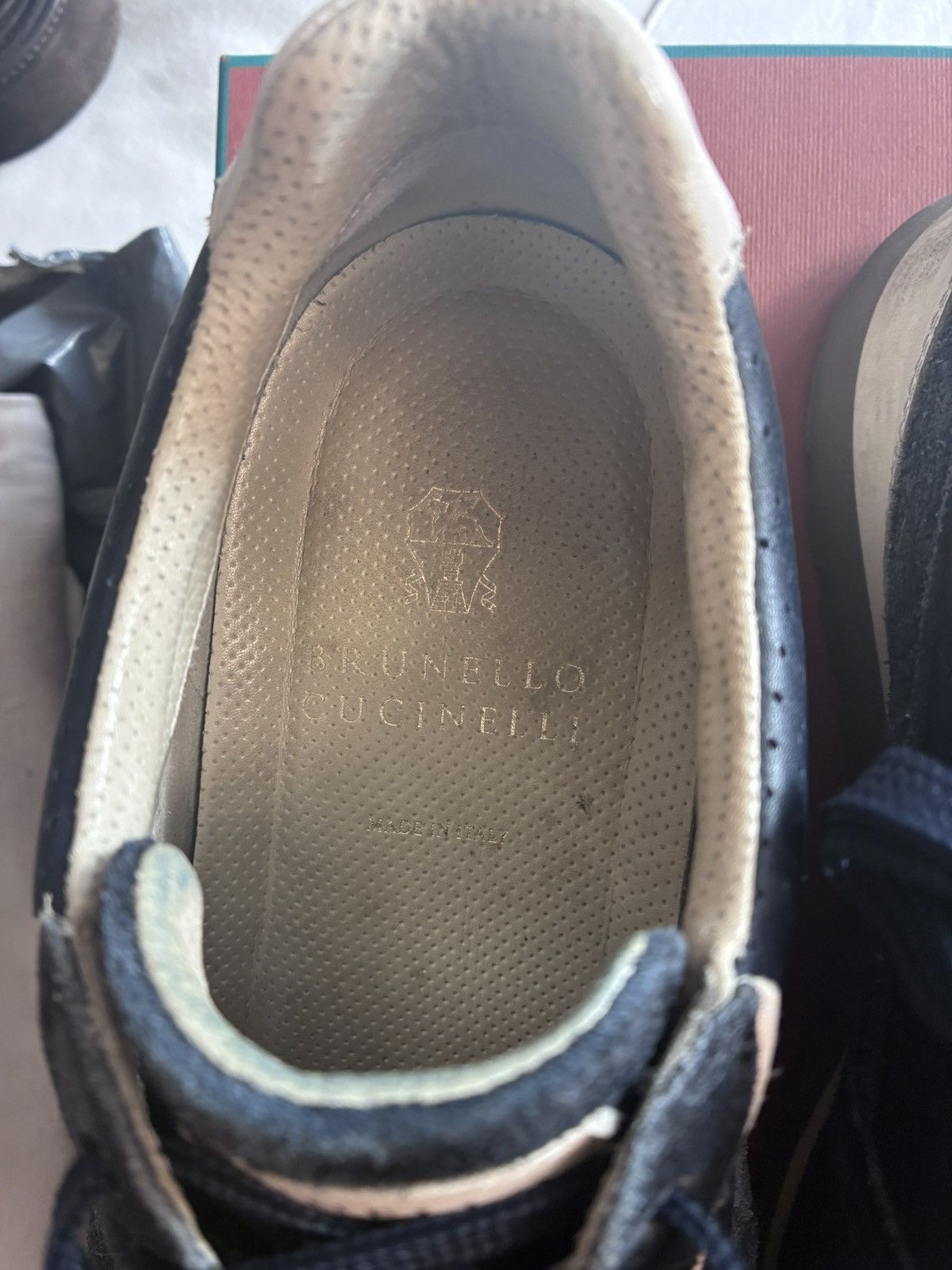 Brunello Cucinelli Brunello cucinelli suede trainer navy uk 7 eu 41 Size US 8 / EU 41 - 3 Thumbnail