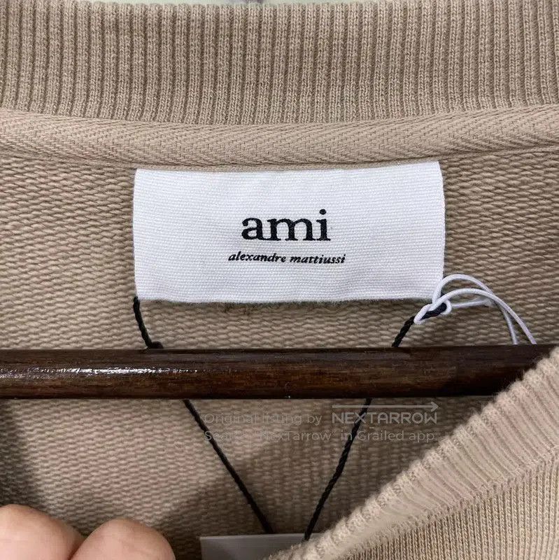 AMI AMI Beige Men's Sweatshirt . Size US L / EU 52-54 / 3 - 4 Thumbnail