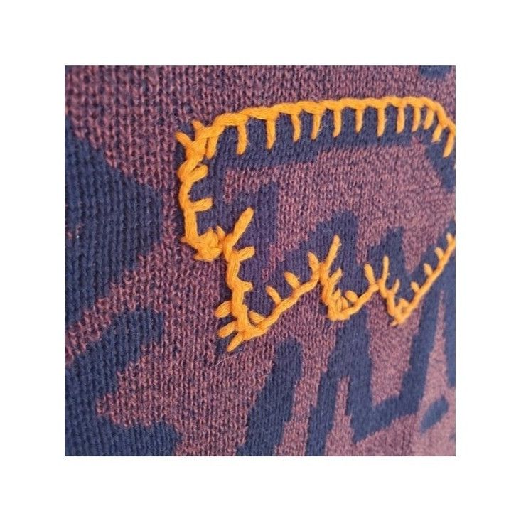 FALKE Vintage Sweater RARE Retro Embroidered Graphics Falke by Jef Size US L / EU 52-54 / 3 - 4 Thumbnail