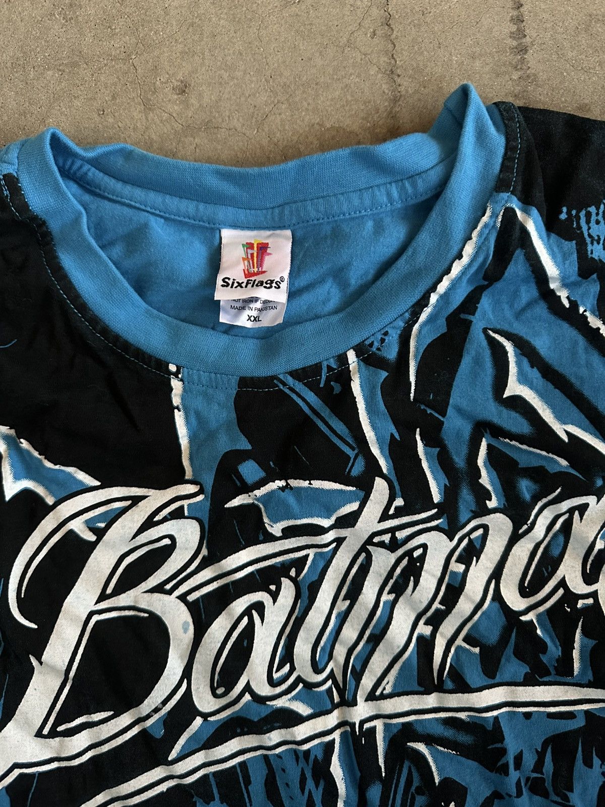 Nickelodeon Vintage Y2K Six Flags All Over Print Batman Tee Shirt Size US XXL / EU 58 / 5 - 3 Thumbnail
