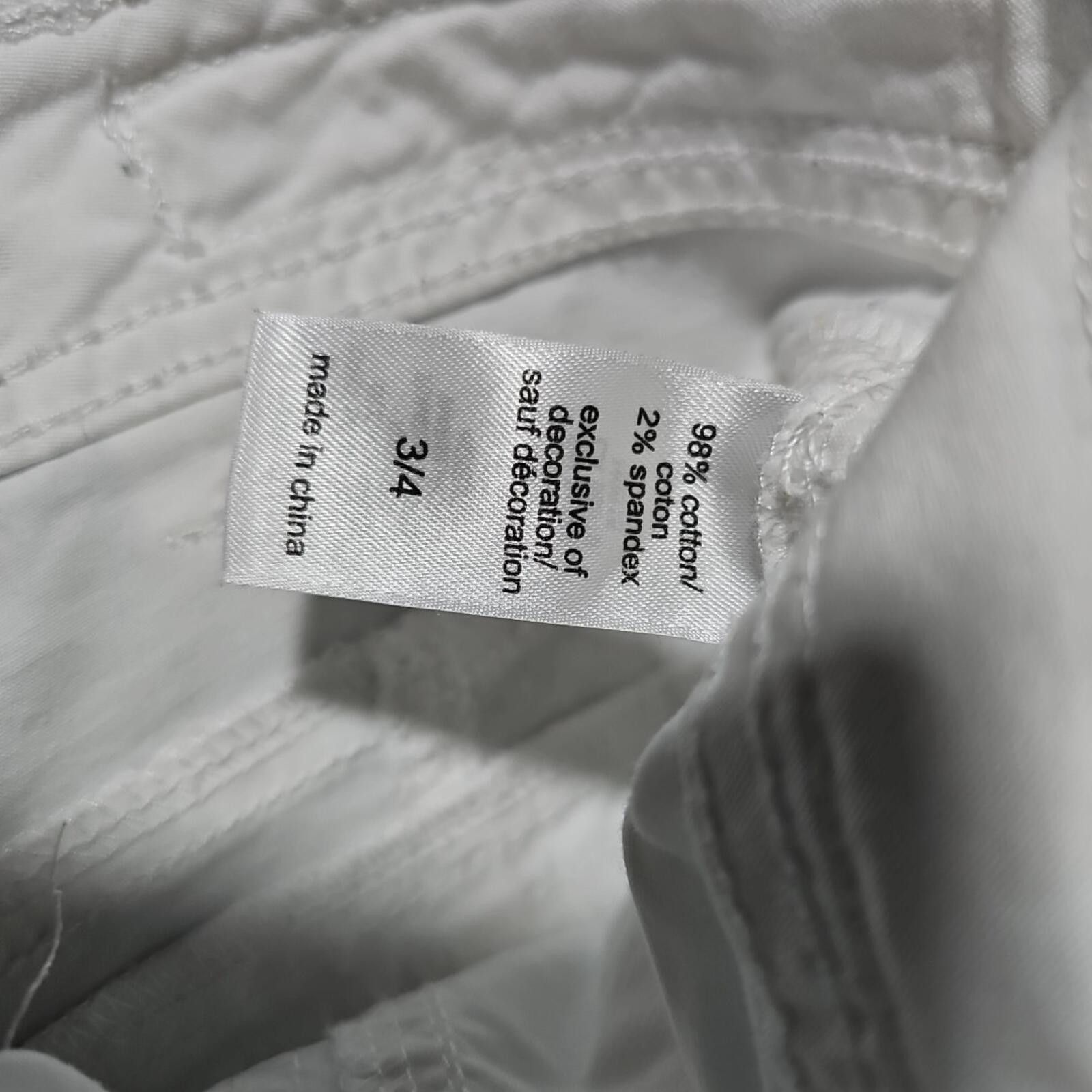 Other Maurices 3/4 White Pants Size 27" / US 4 / IT 40 - 3 Thumbnail