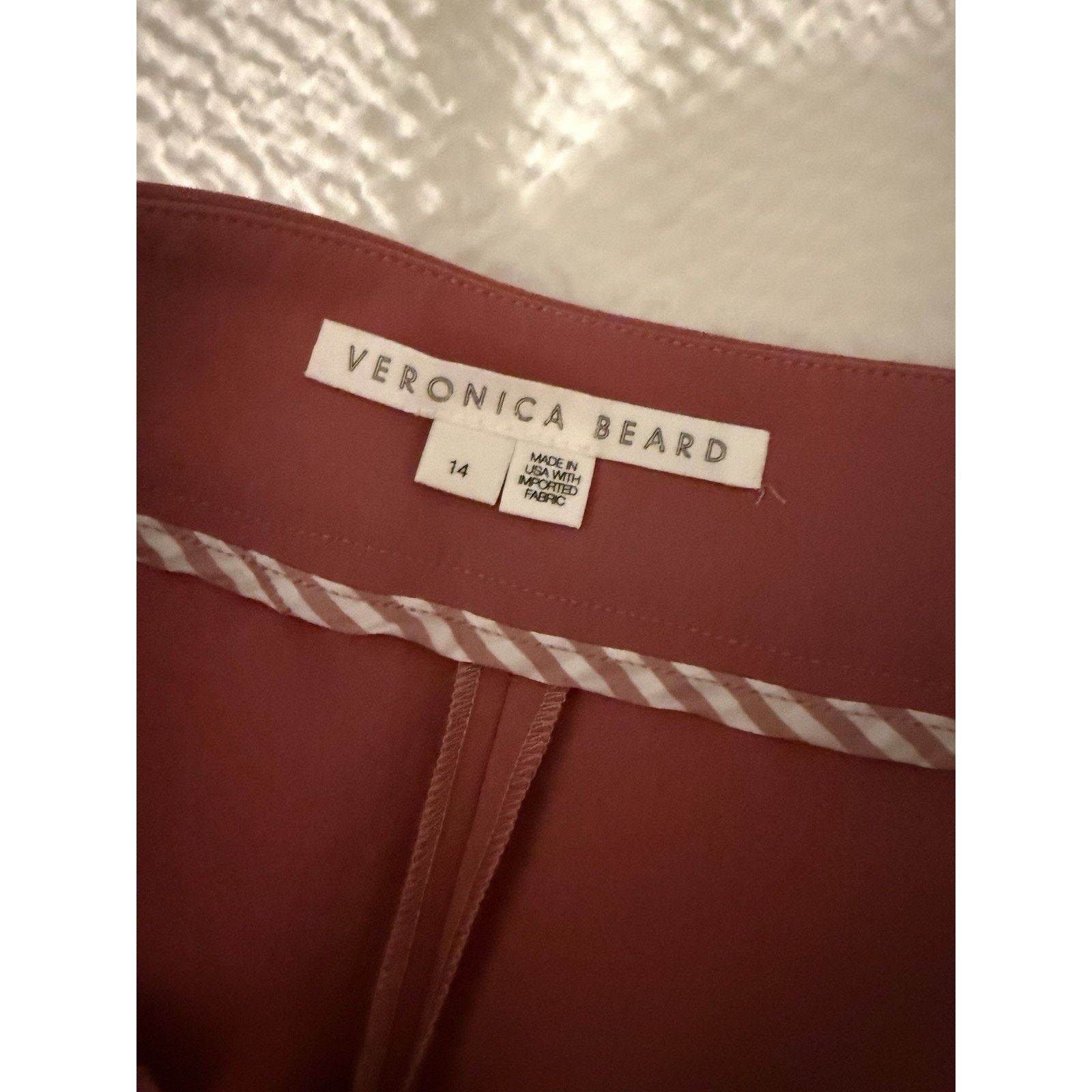 Veronica Beard Veronica Beard Renzo Slim-Leg Pant Navy Cropped Pink 14 Size 36" / US 14 / IT 50 - 4 Thumbnail