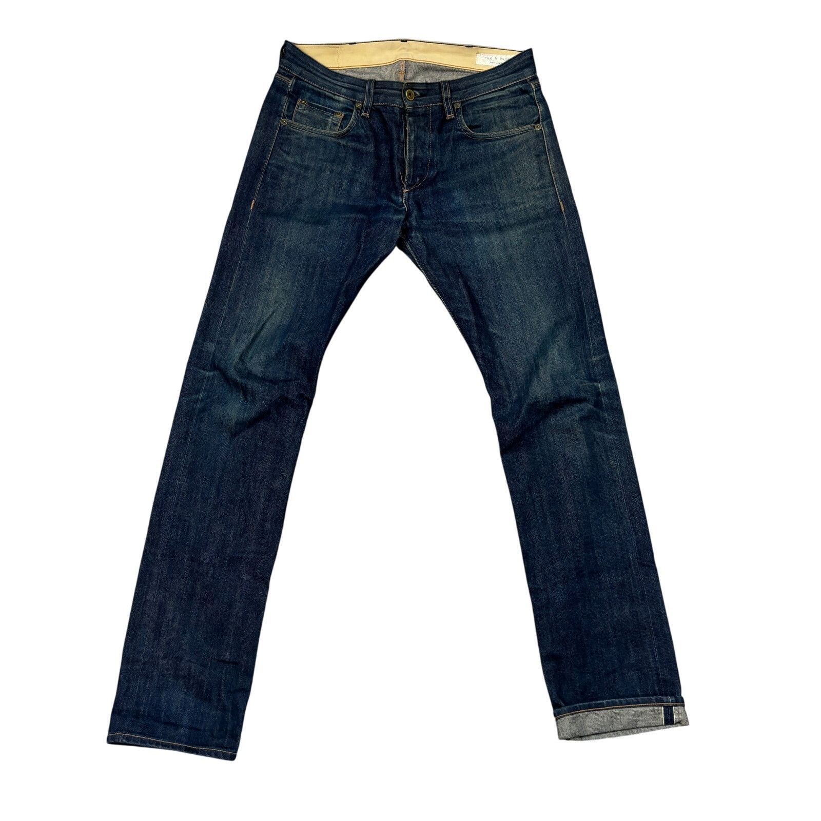 Rag & Bone Rag & Bone Indigo Selvedge Denim Jeans Men's 31x34 Size US 31 - 1 Thumbnail