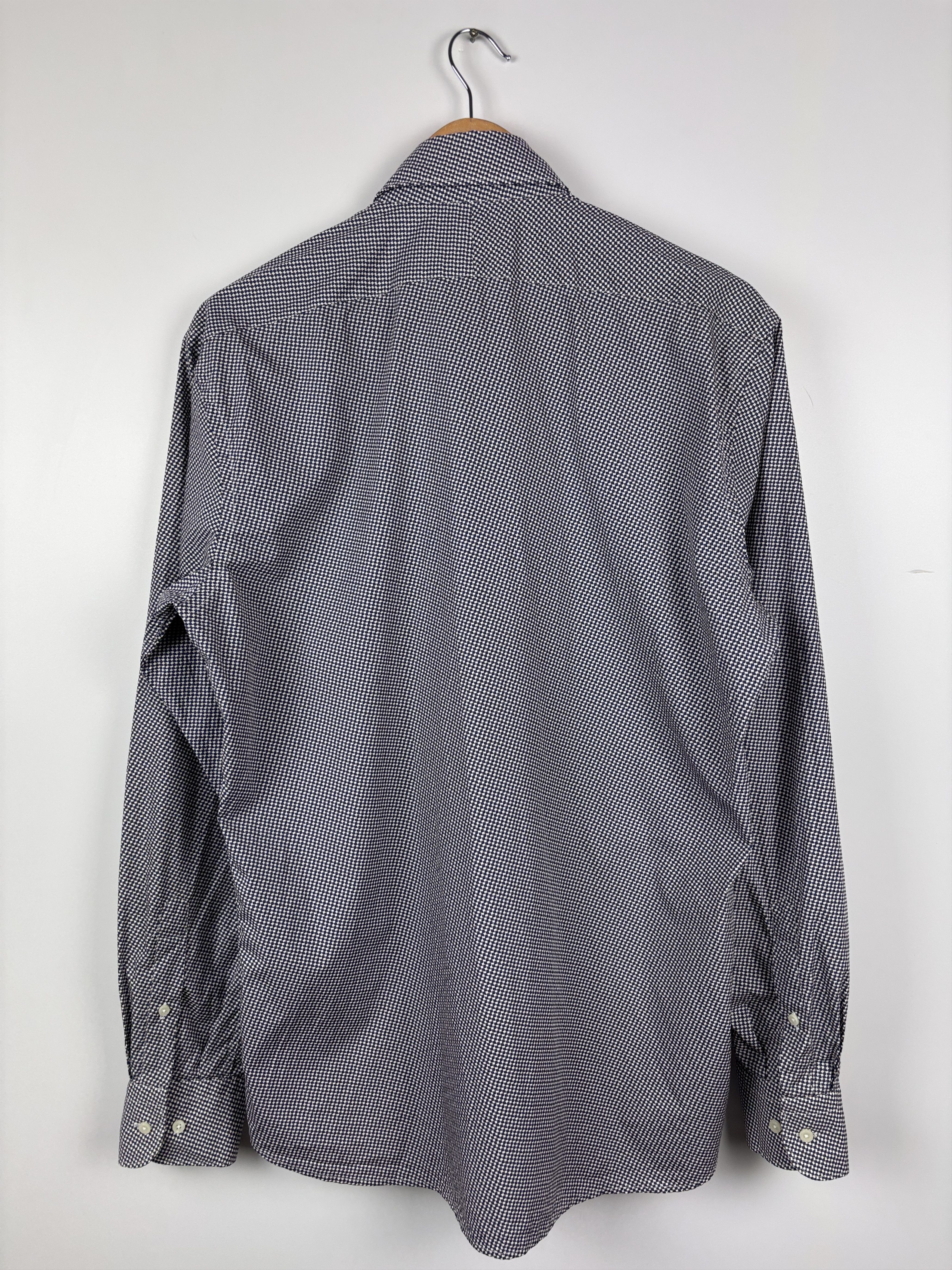 Suitsupply Suitsupply Houndstooth Button Down Dress Shirt Size 42/16.5 Size US L / EU 52-54 / 3 - 4 Thumbnail