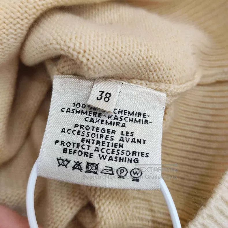 Hermes Hermes Khaki Loose Knit Cashmere Sweater Size XS / US 0-2 / IT 36-38 - 5 Thumbnail