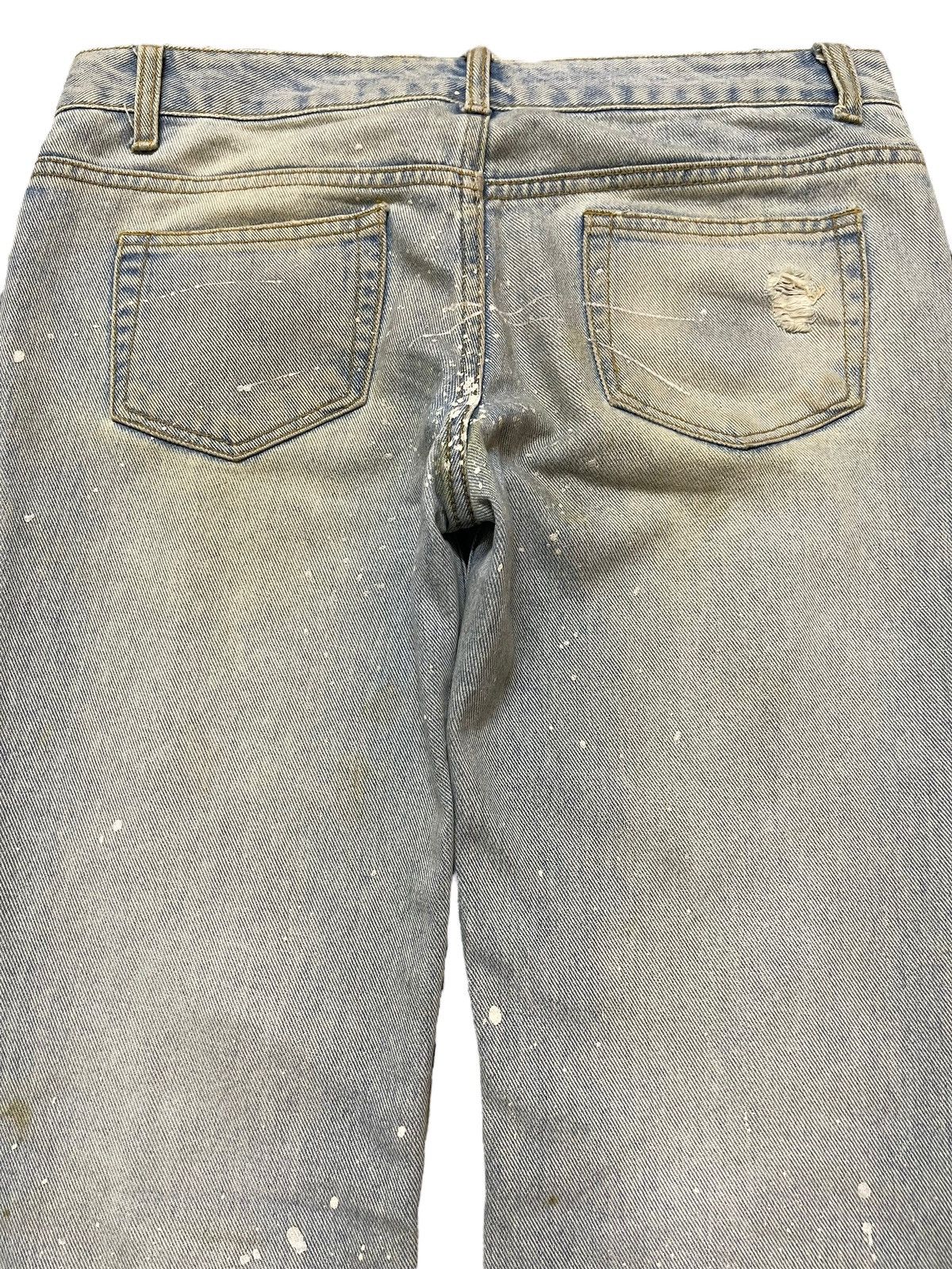 If Six Was Nine Vintage Japanese Brand Faded Distress Paint Splatter Jeans Size US 31 - 5 Thumbnail