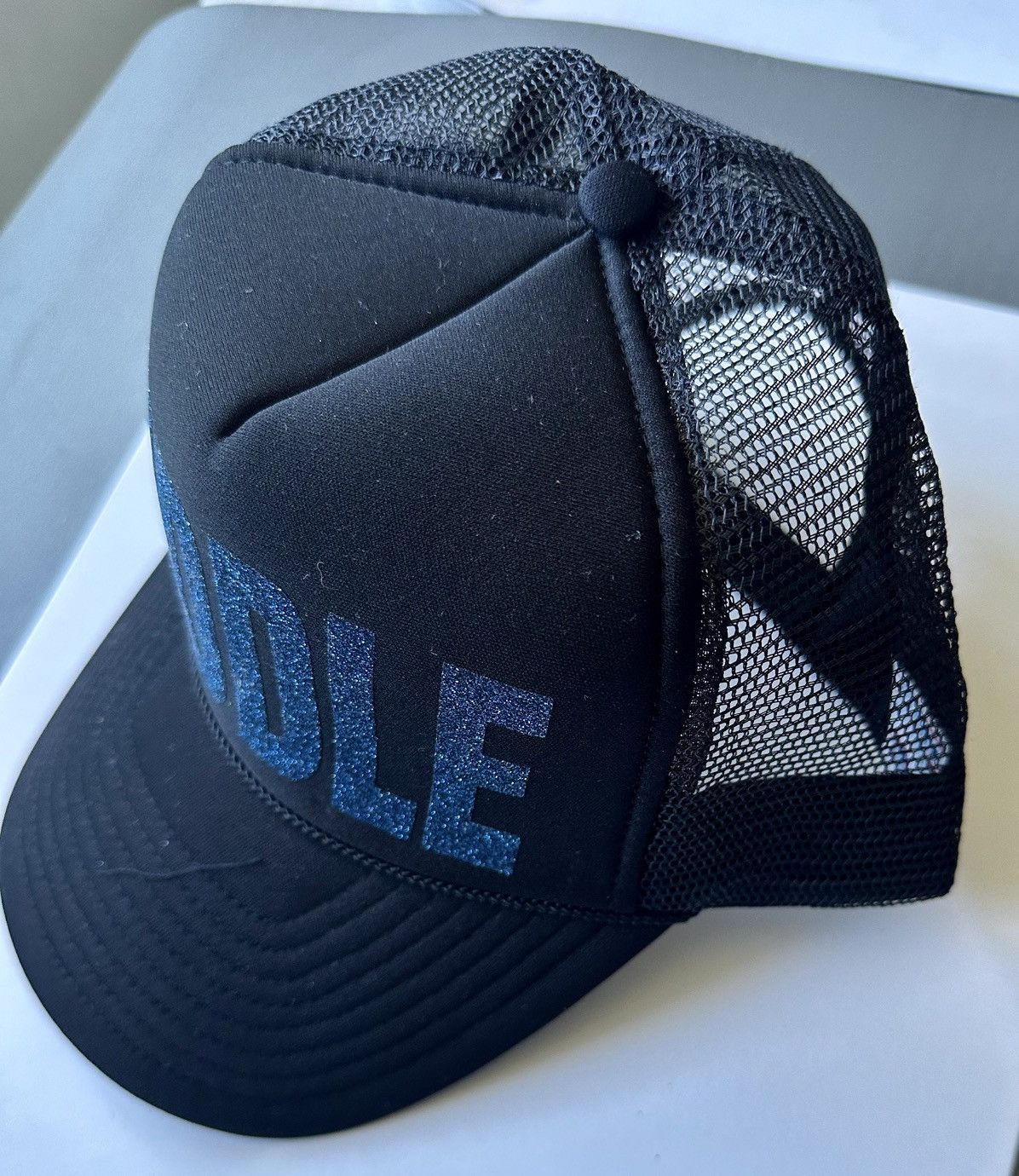 Antony Riddle Antony Riddle RiDDLE Hat - blue sparkle logo ✨✨RARE Size ONE SIZE - 1 Thumbnail