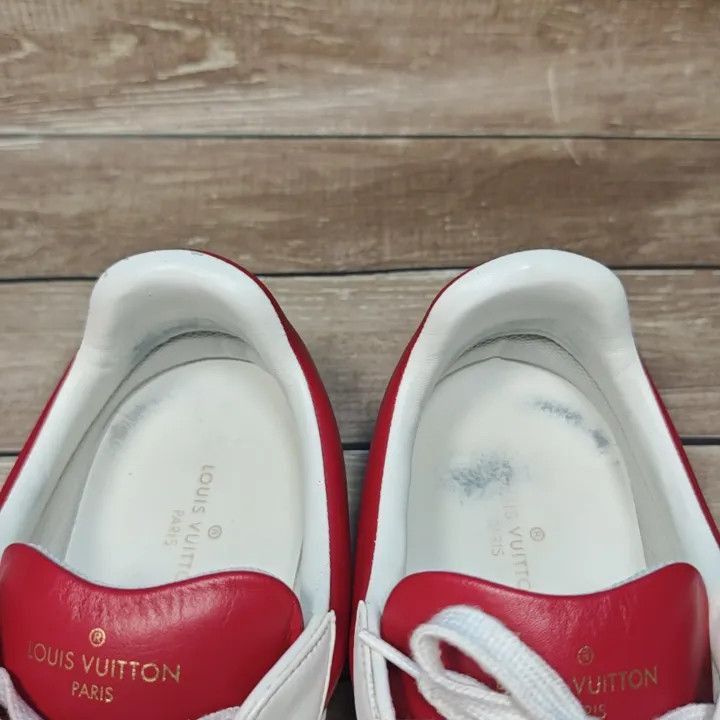 Louis Vuitton Louis Vuitton Luxembourg Casual Sneakers in White Red -2508 Size US 9.5 / EU 42-43 - 6 Thumbnail