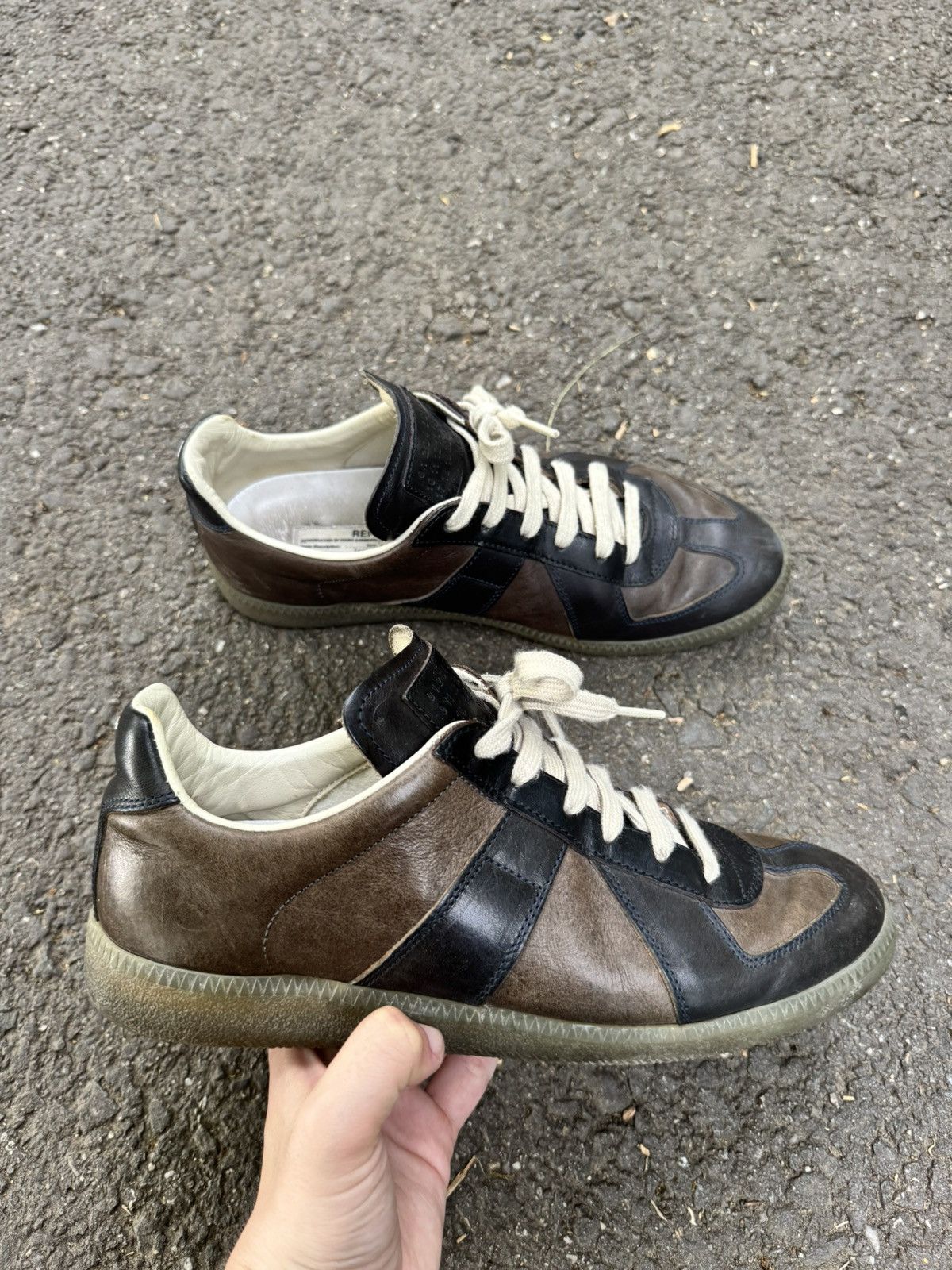 Avant Garde x Maison Margiela 2018 Maison Margiela Leather Gats Shoes in Brown, Men's (Size 6)