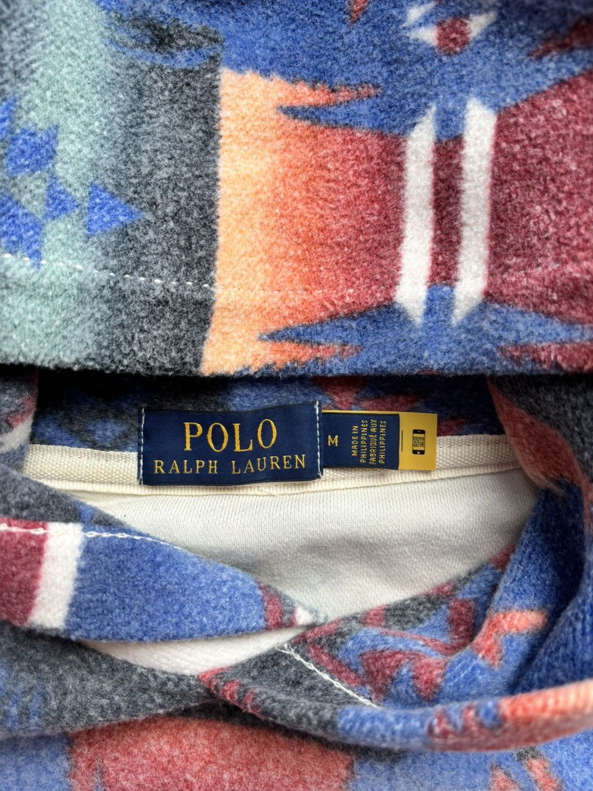 Polo Ralph Lauren Polo Ralph Lauren Southwestern Fleece Hoodie Size US M / EU 48-50 / 2 - 2 Thumbnail