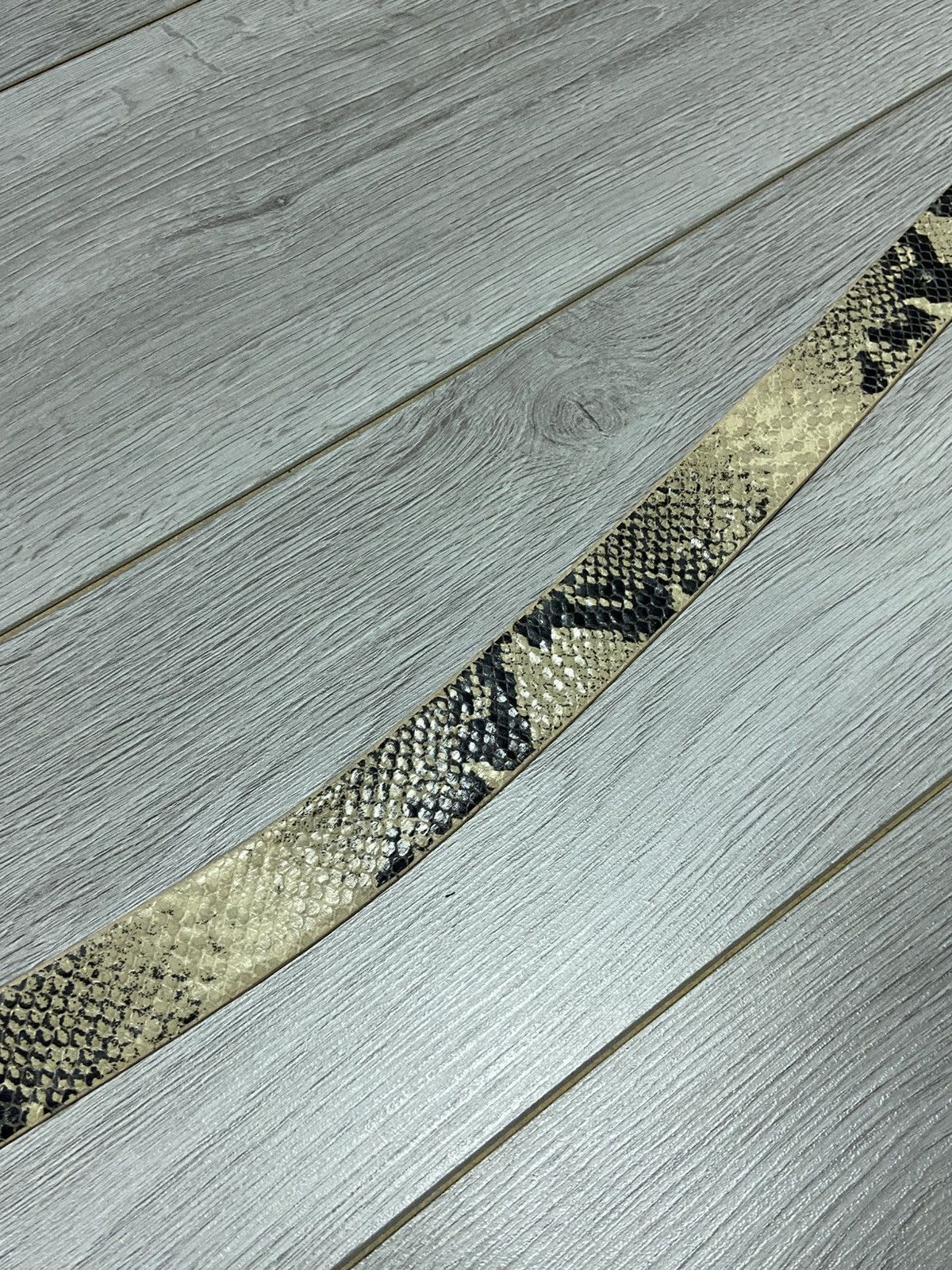 Just Cavalli Just Cavalli Leather python Vintage spell out letters Belt Size ONE SIZE - 3 Thumbnail