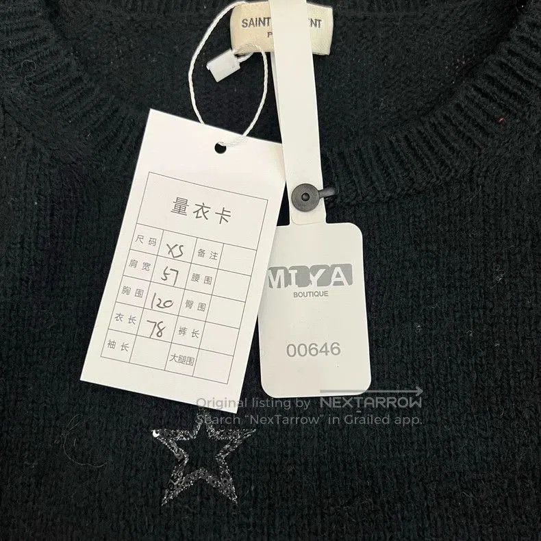 Saint Laurent Paris Saint Laurent Paris Star Print Sleeveless Shawl. Size US XS / EU 42 / 0 - 5 Thumbnail