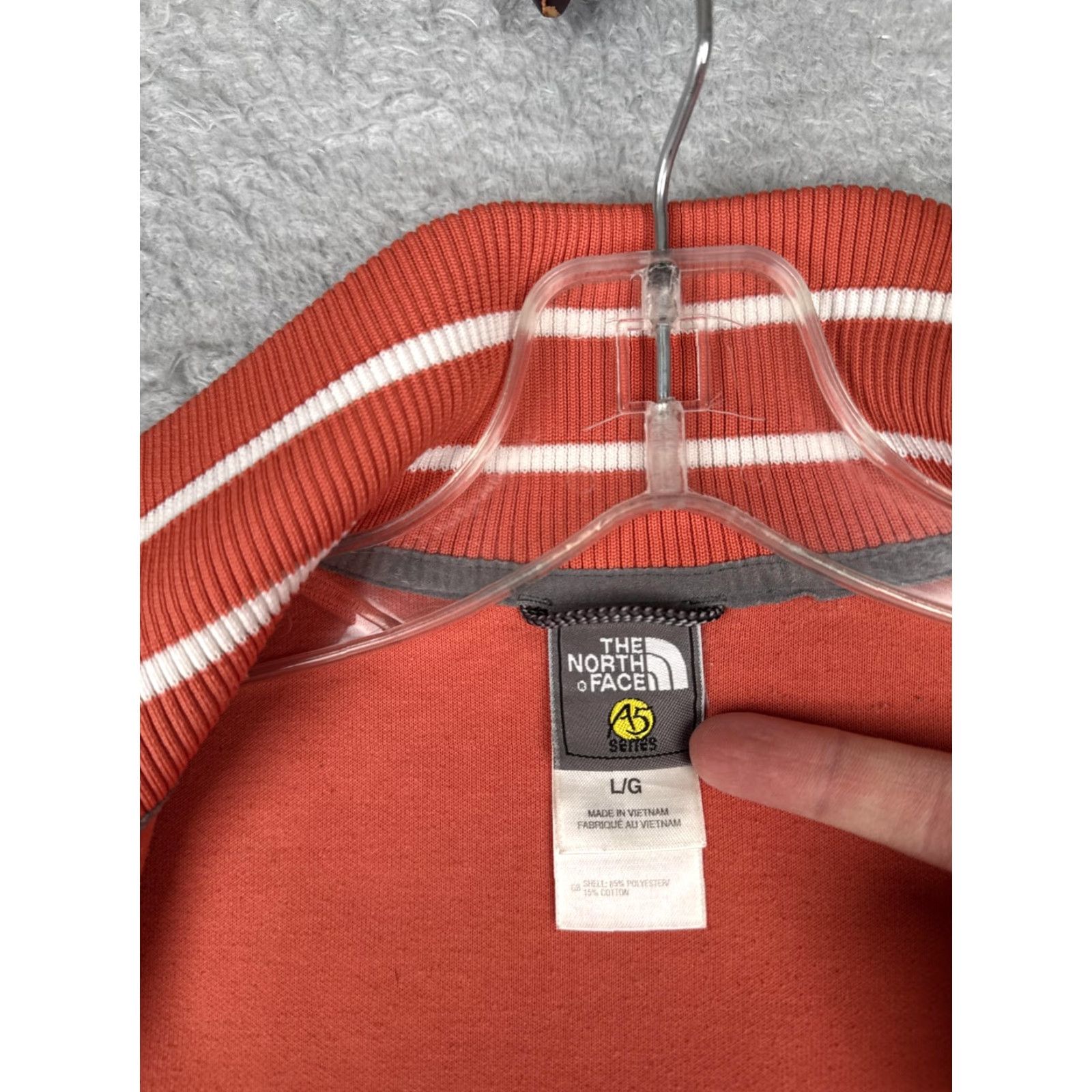 The North Face The North Face Jacket Womens Large Orange A5 Series Everest 8850m Track Striped Size L / US 10 / IT 46 - 3 Thumbnail
