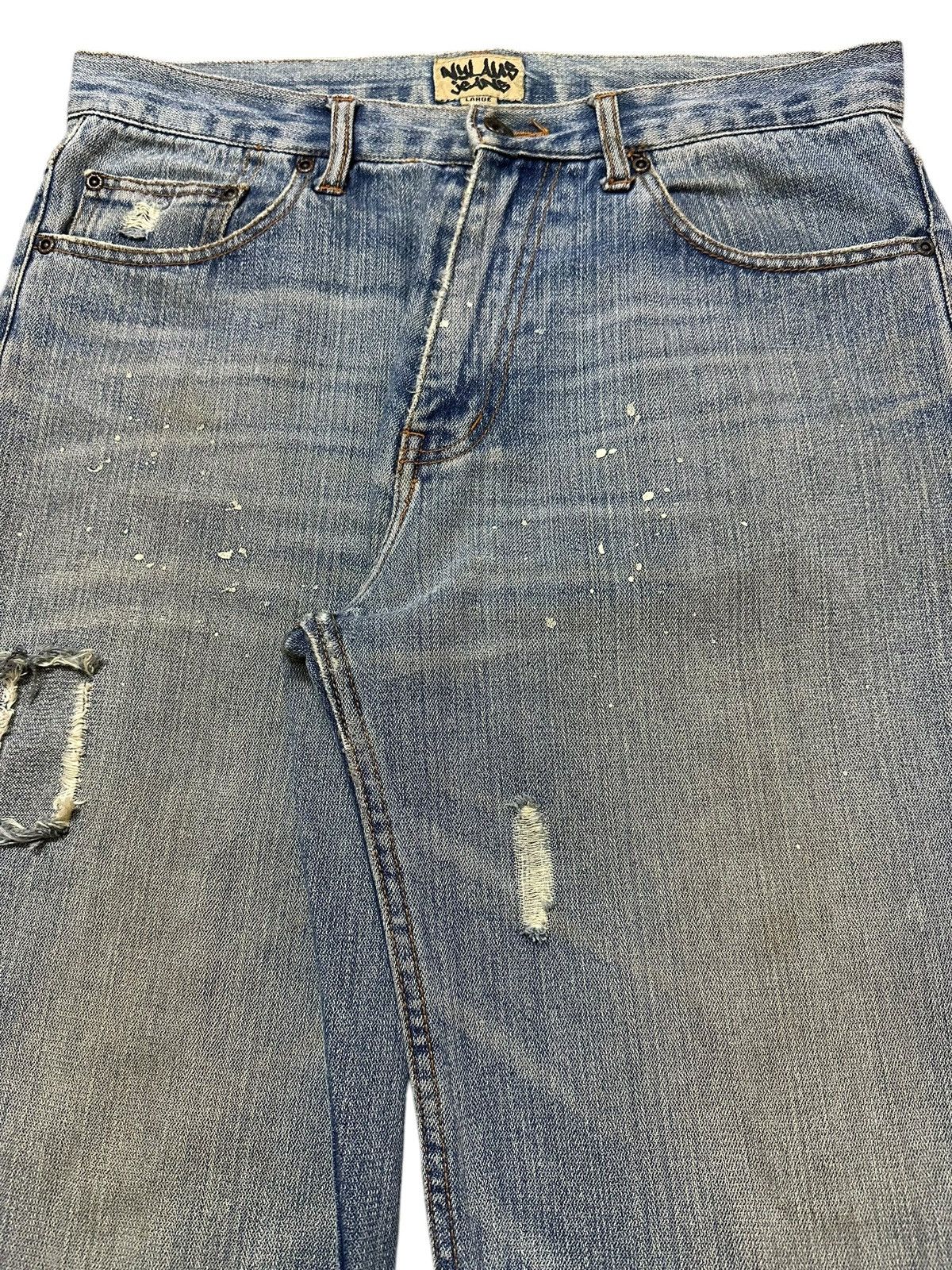 Japanese Brand Vintage Japanese Nylaus Faded Distressed Baggy Jeans Size US 32 / EU 48 - 4 Thumbnail