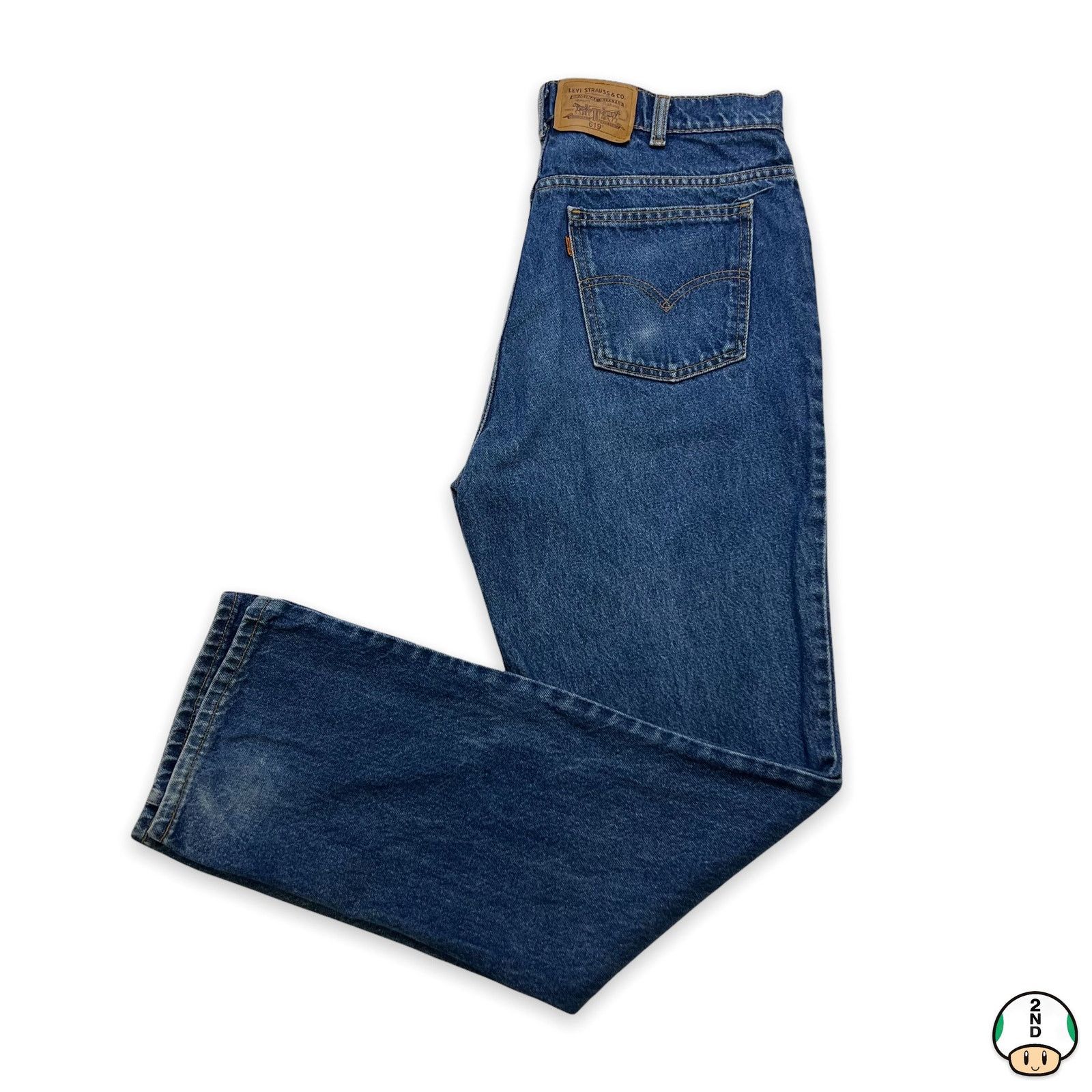 Levi's × Vintage Vintage Levi's 619 Jeans 34x32 Orange Tab Bootcut Relaxed 90 Size US 34 / EU 50 - 4 Thumbnail