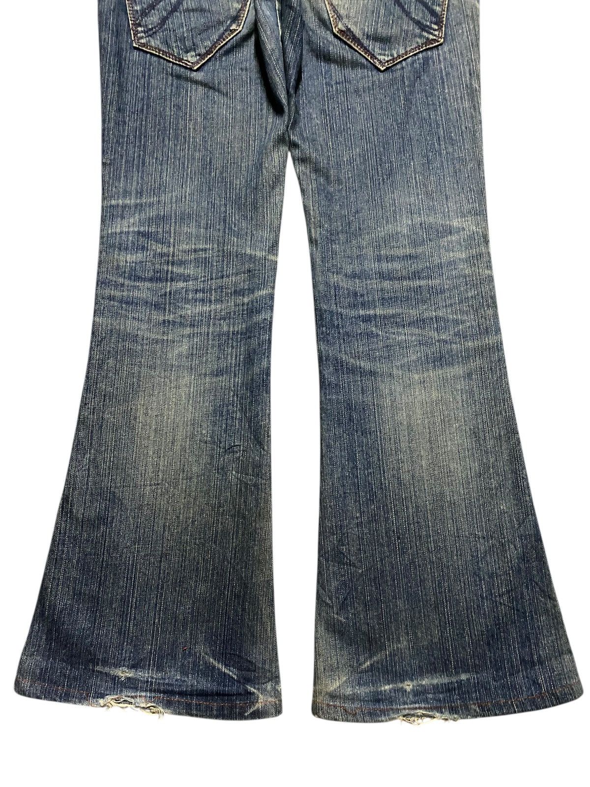 Vintage Japan Brand Made in Nippon Mud Wash Flare Jeans