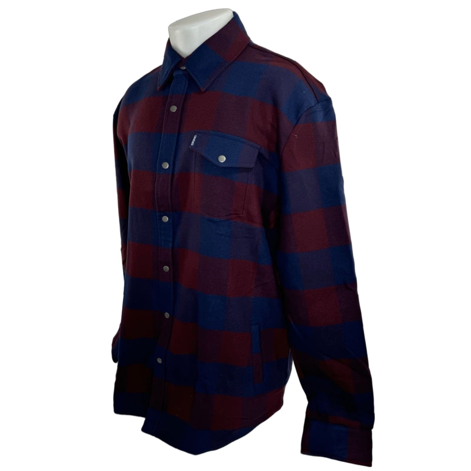 Vintage Criquet Austin - NEW w TAG - Heavy 3 Pocket Plaid Flannel Shirt Jacket Shacket - Red / Blue - 2XL - Men - Shacket - Plaid - Western - Snap Closure Size US XXL / EU 58 / 5 - 1 Thumbnail