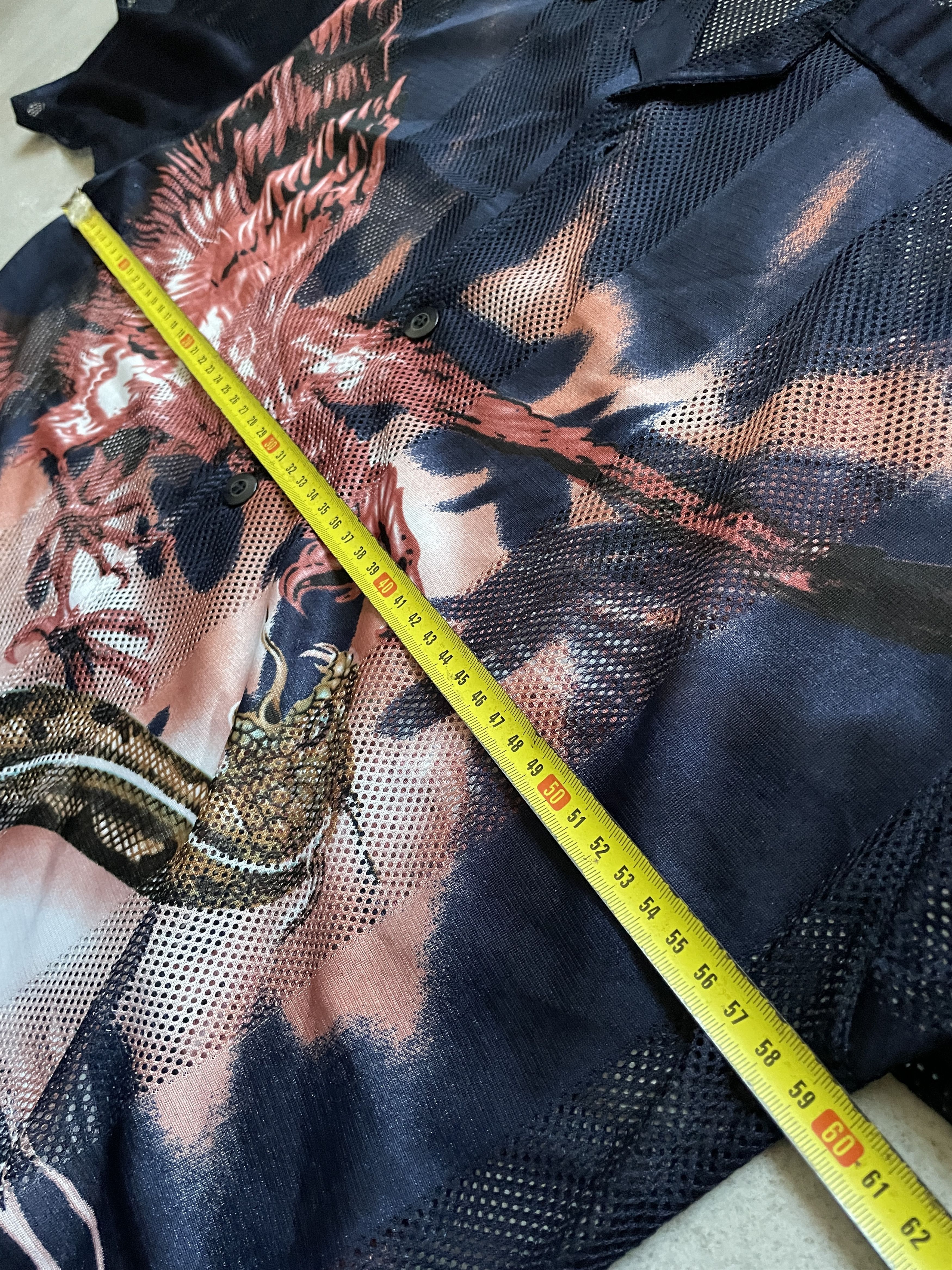 Vintage Y2K EAGLE AND SNAKE VISCOSE COTTON LIGHT NAVY PINK SHIRT Size US XL / EU 56 / 4 - 6 Thumbnail