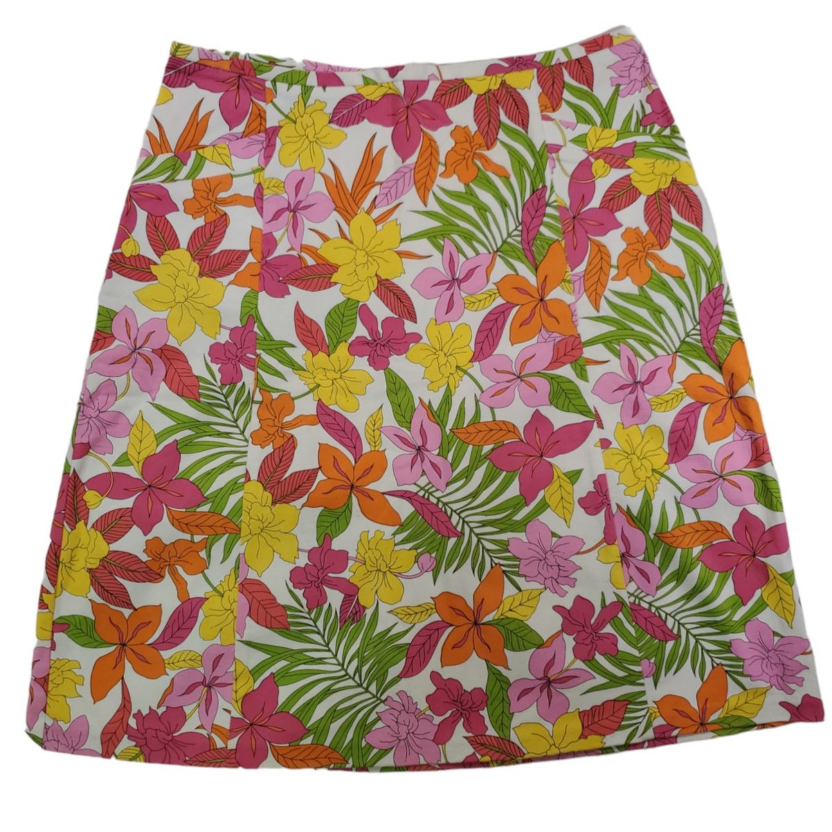 Other Briggs Casual | Flower Print Skirt w/Vintage Feel | Size 10 Size 31" - 1 Thumbnail