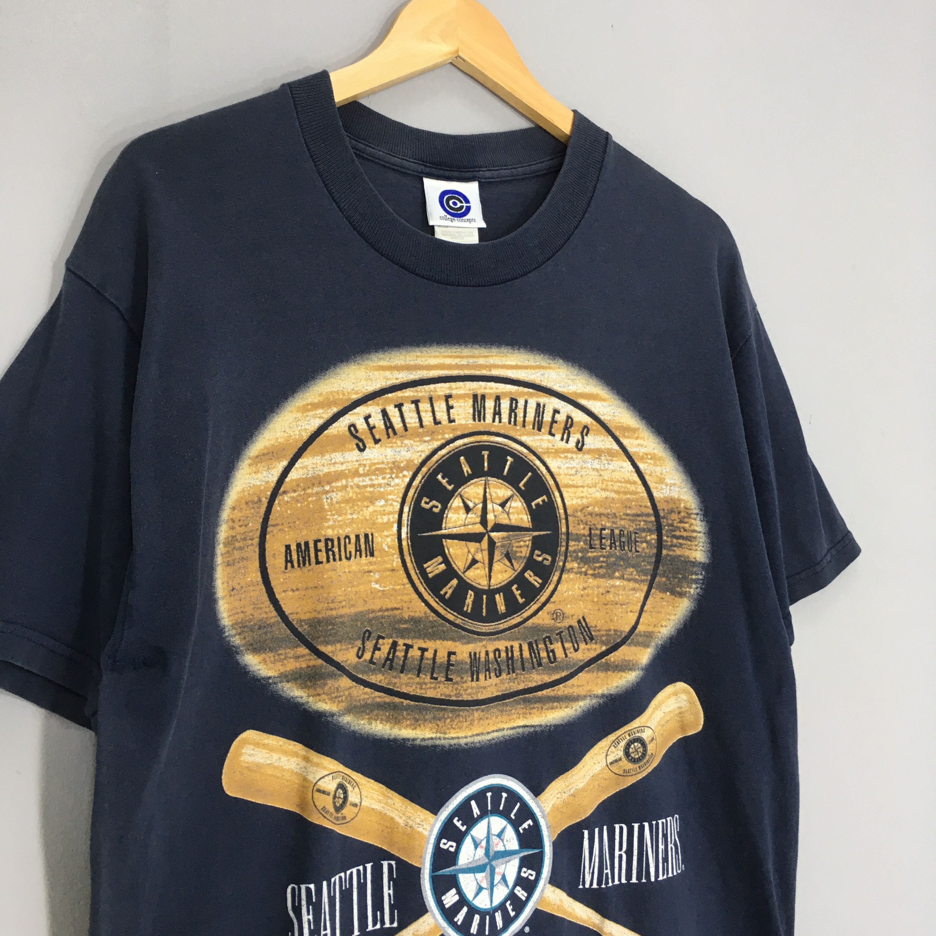 MLB Vintage 90s Seattle Mariners MLB T Shirt Large Size US L / EU 52-54 / 3 - 3 Thumbnail