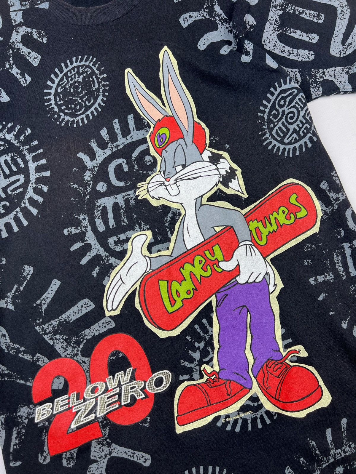 Vintage × Warner Bros Vintage looney tunes Tshirt skateboards Aztec all over print Size US M / EU 48-50 / 2 - 13 Thumbnail
