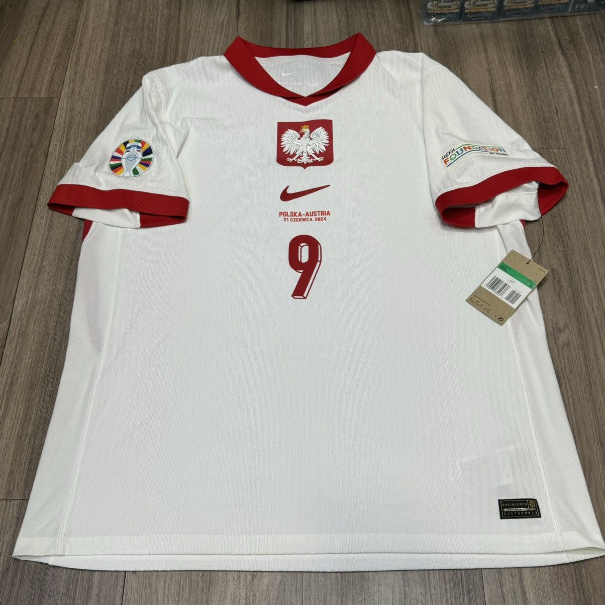 Nike Poland Euro2024 player issue home shirt #9 Lewandowski(bnwt) Size US XL / EU 56 / 4 - 1 Thumbnail