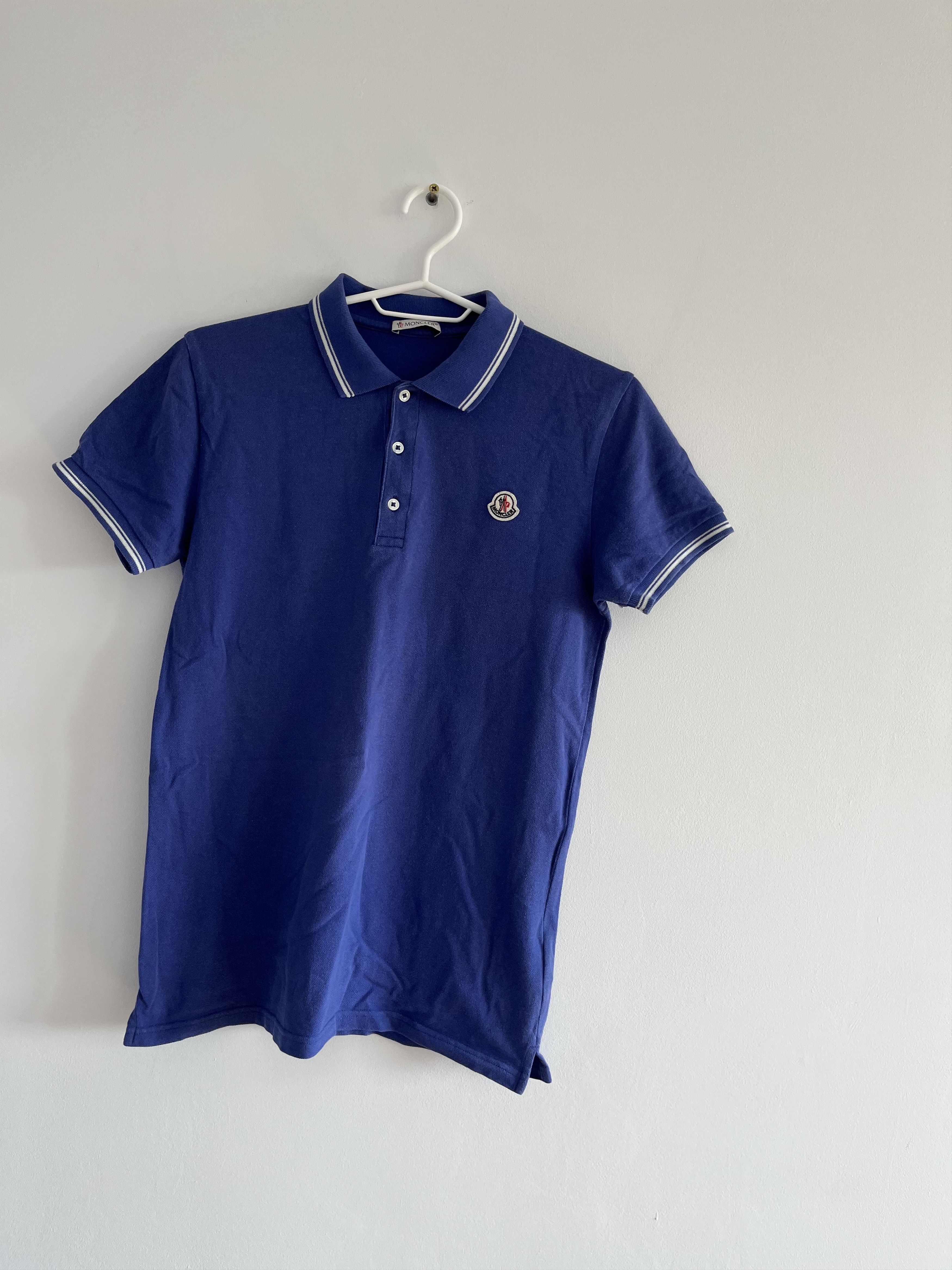 image of Polo Shirt Moncler S in Blue, Men's (Size Small)