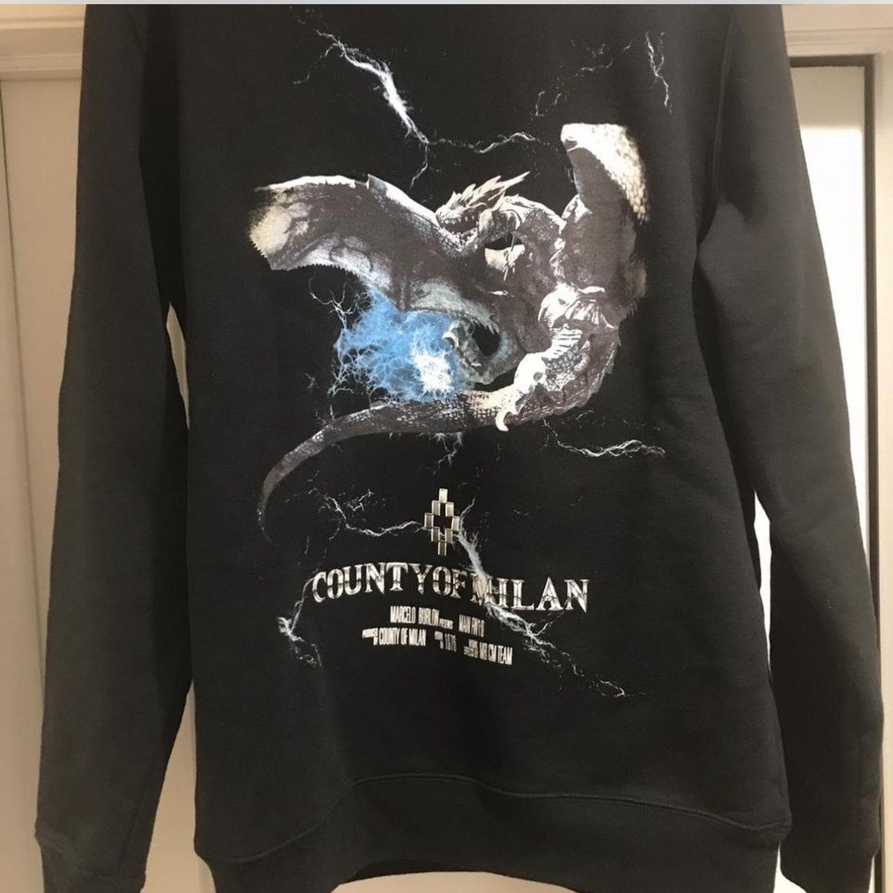 Marcelo Burlon Marcelo Burlon Dragon Sweatshirt M Size US M / EU 48-50 / 2 - 1 Thumbnail