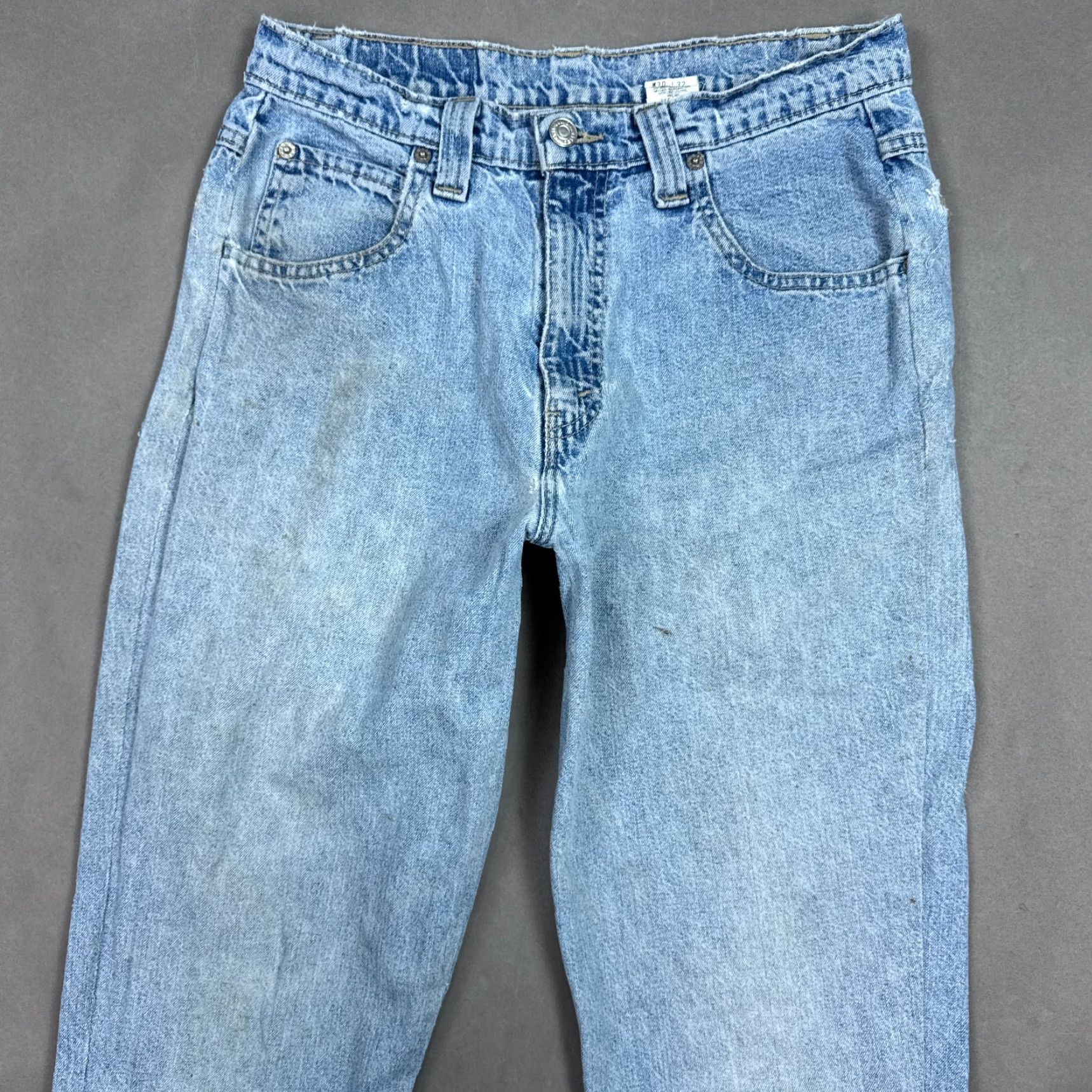 Levi's VINTAGE Levi's Jeans Mens 30x32 Blue L2 90s Made USA Legs Altered to Taper Pants Slim Fit 527 Series Mens Jeans 90s Theme Size US 30 / EU 46 - 2 Thumbnail