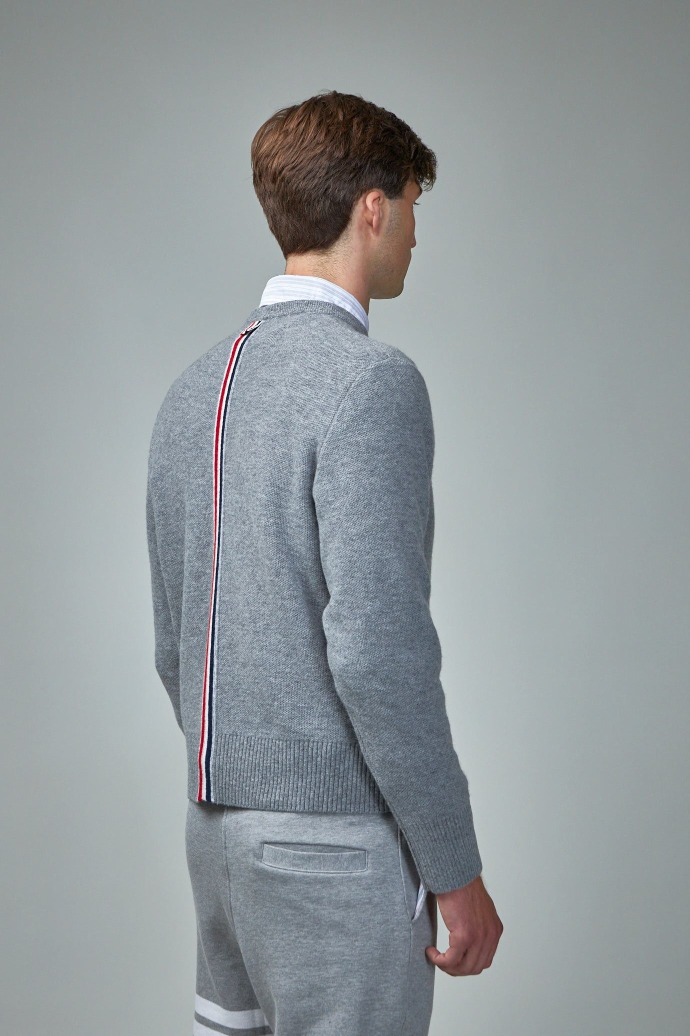 Thom Browne o1s22i1n1124 Crewneck Pullover in Grey Size US L / EU 52-54 / 3 - 2 Thumbnail