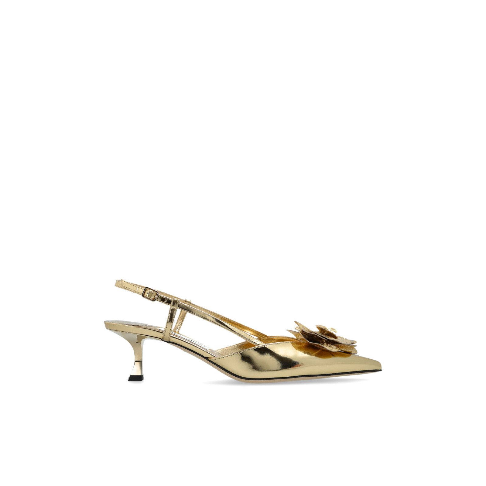 JIMMY CHOO 'Mimmi' Gold Heeled Shoes New & Authentic (Women'