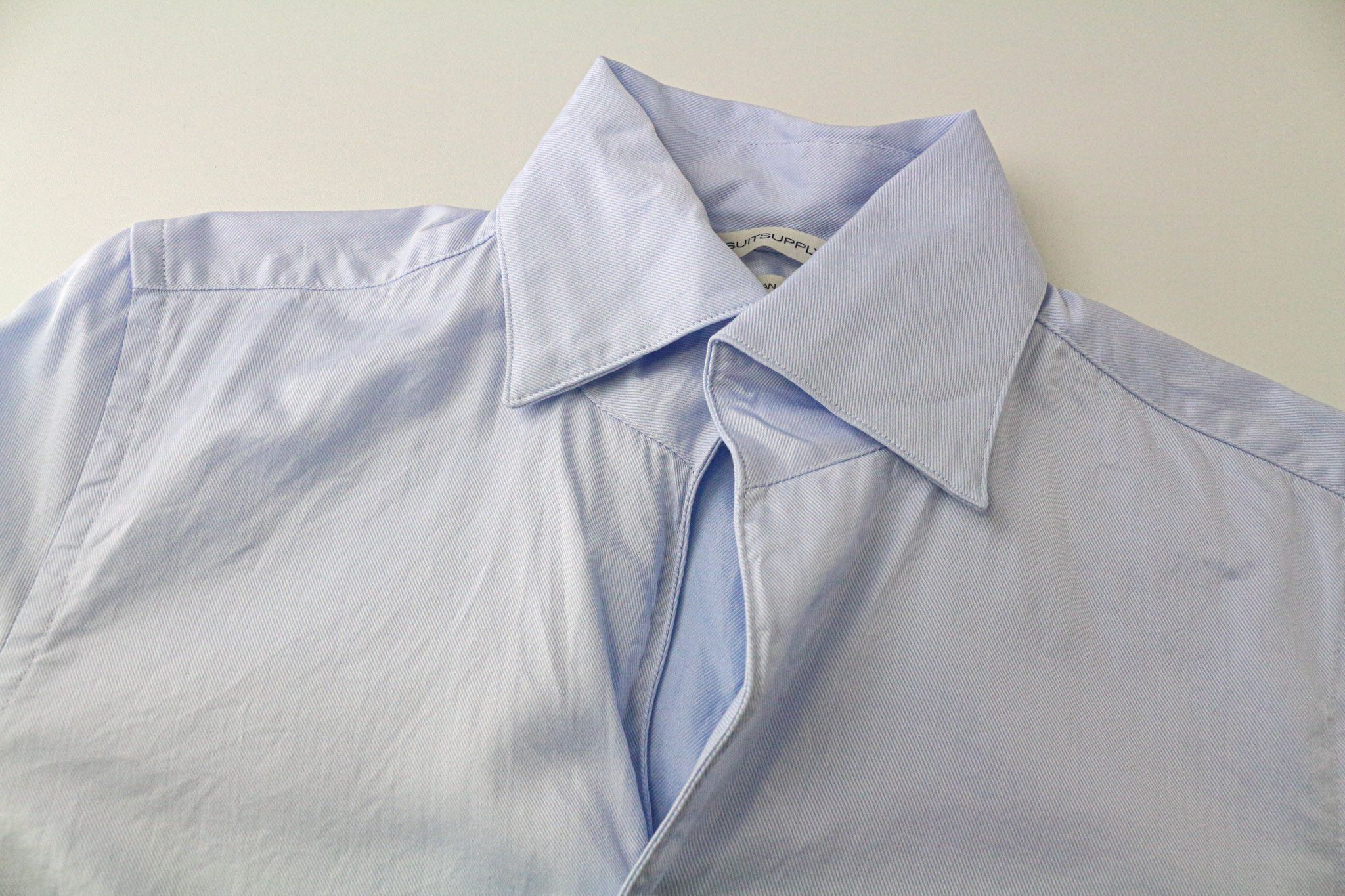 Suitsupply 35/36 13 1/2/14 Extra Slim Blue Cotton Shirt 76366 Size 36R - 3 Thumbnail