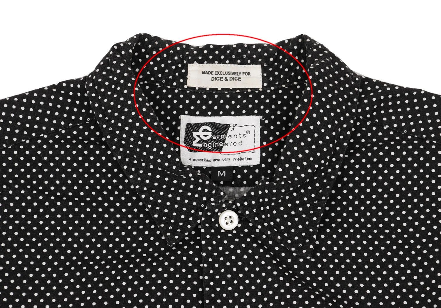 Engineered Garments Polka Dot Short Sleeve Shirt in Black and White Size M Size US M / EU 48-50 / 2 - 3 Thumbnail